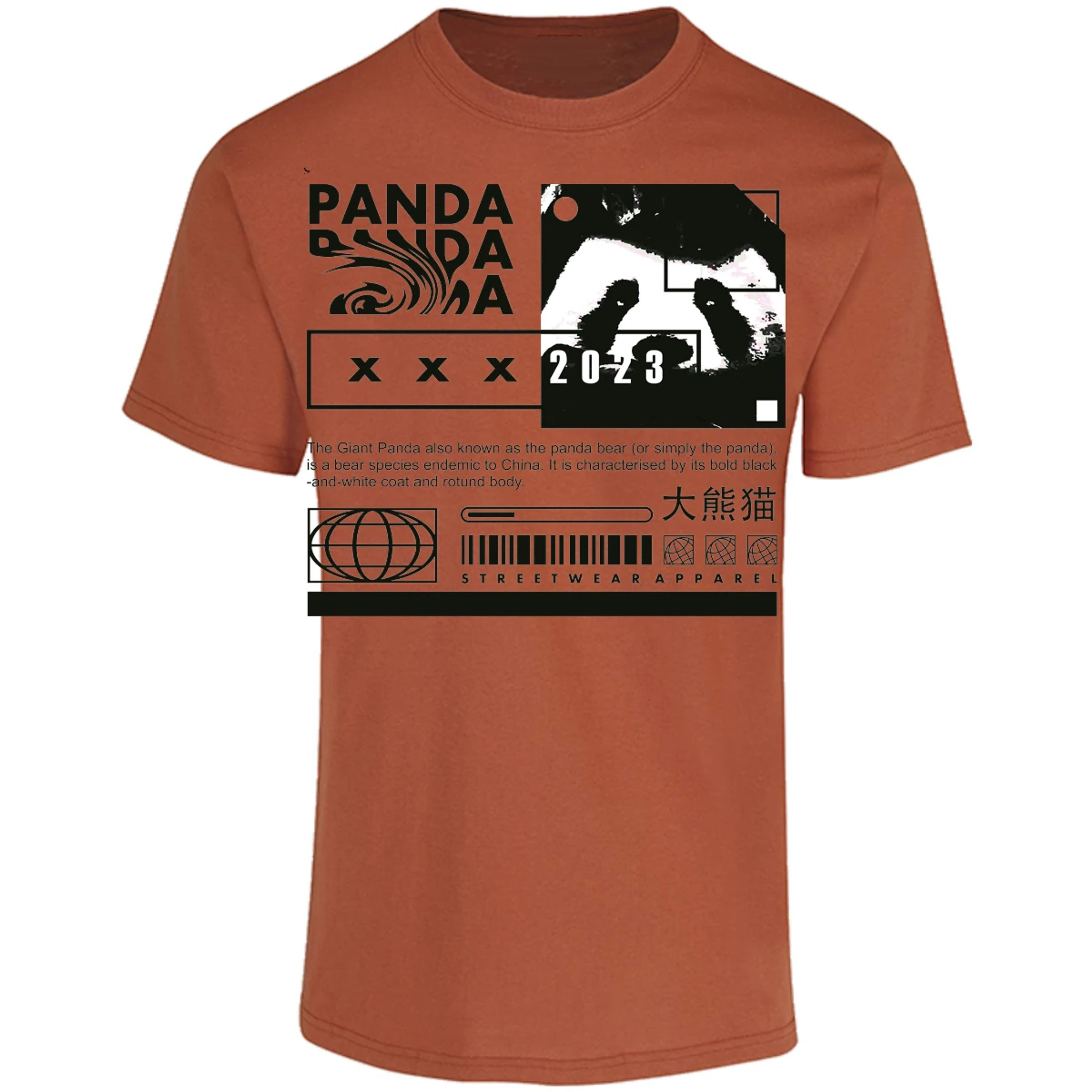 Playera Urbano Style Panda Simply 68 para Adulto 23
