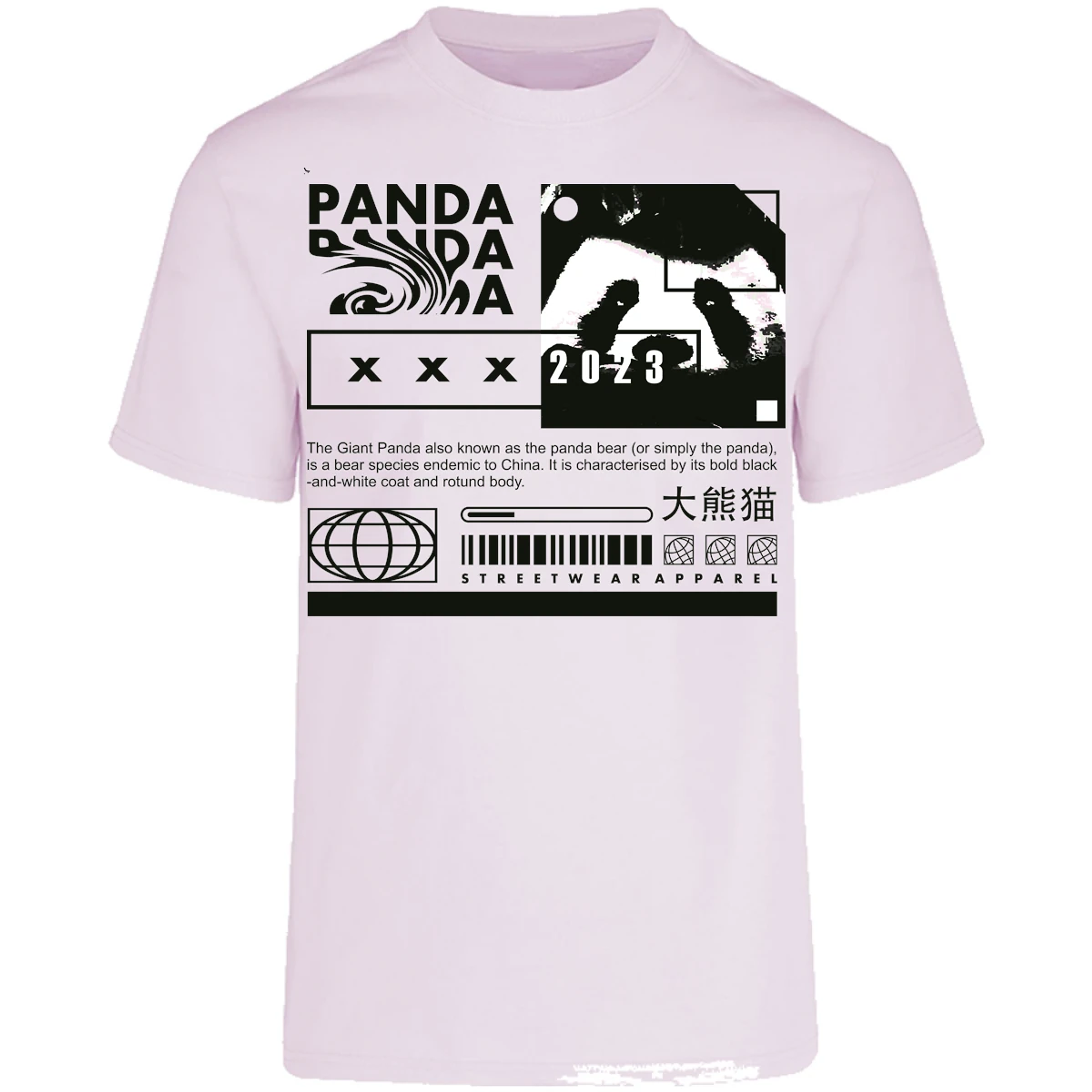 Playera Urbano Style Panda Simply 68 para Adulto 26