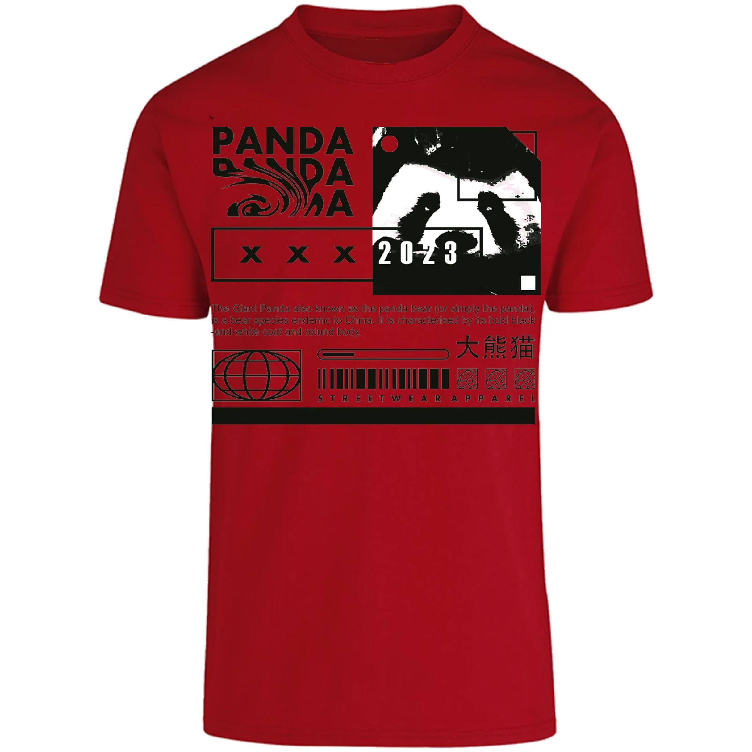 Playera Urbano Style Panda Simply 68 para Adulto 29