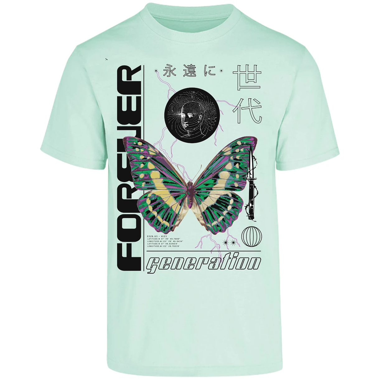 Playera Urbano Style Forever Butterfly 56 para Adulto 14