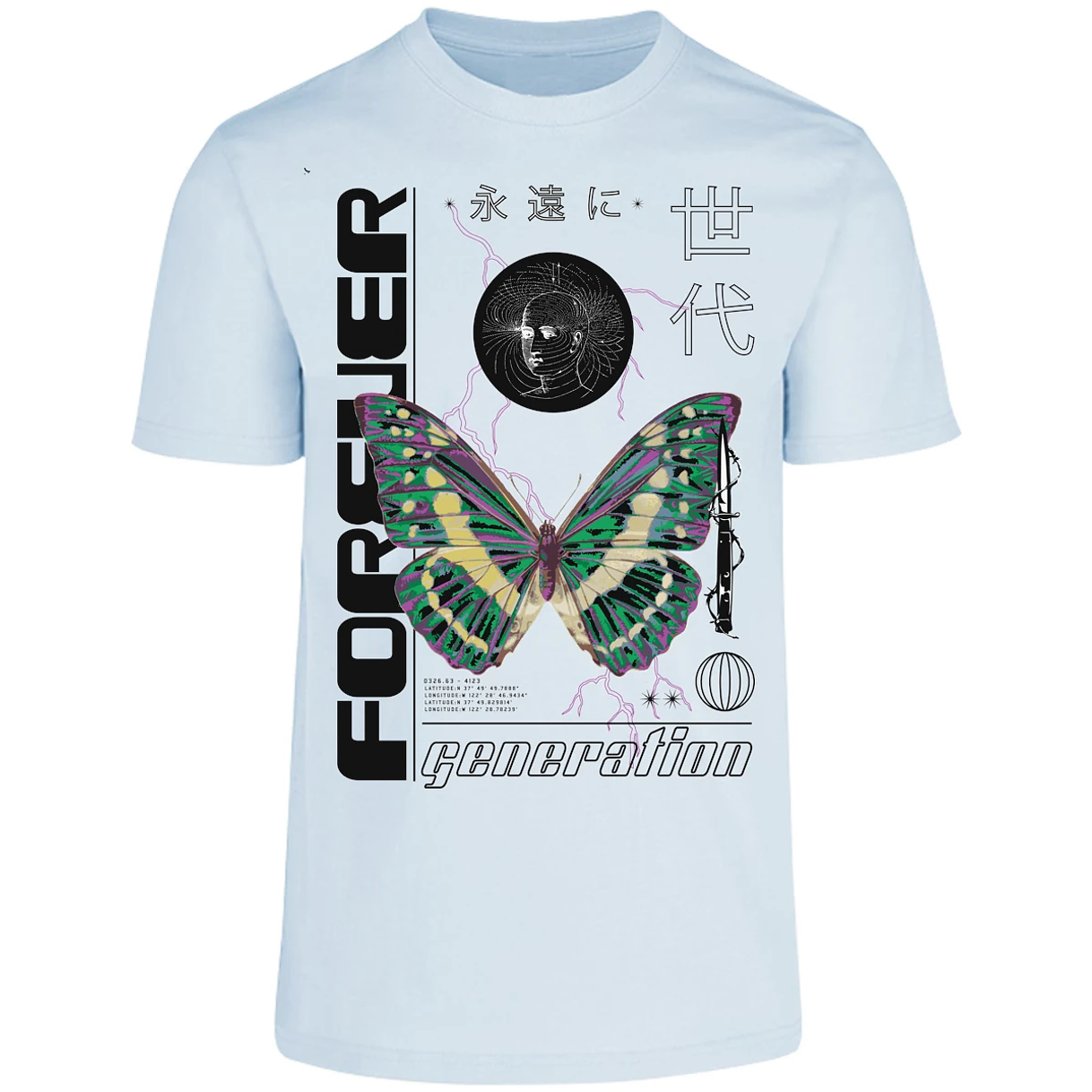 Playera Urbano Style Forever Butterfly 56 para Adulto 16