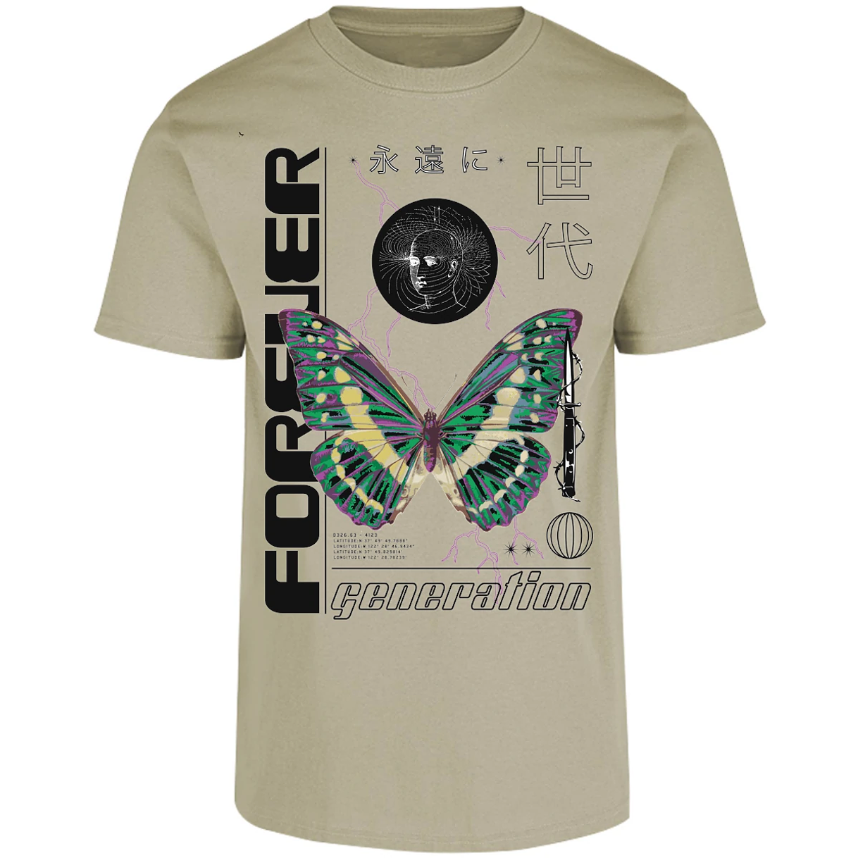 Playera Urbano Style Forever Butterfly 56 para Adulto 18