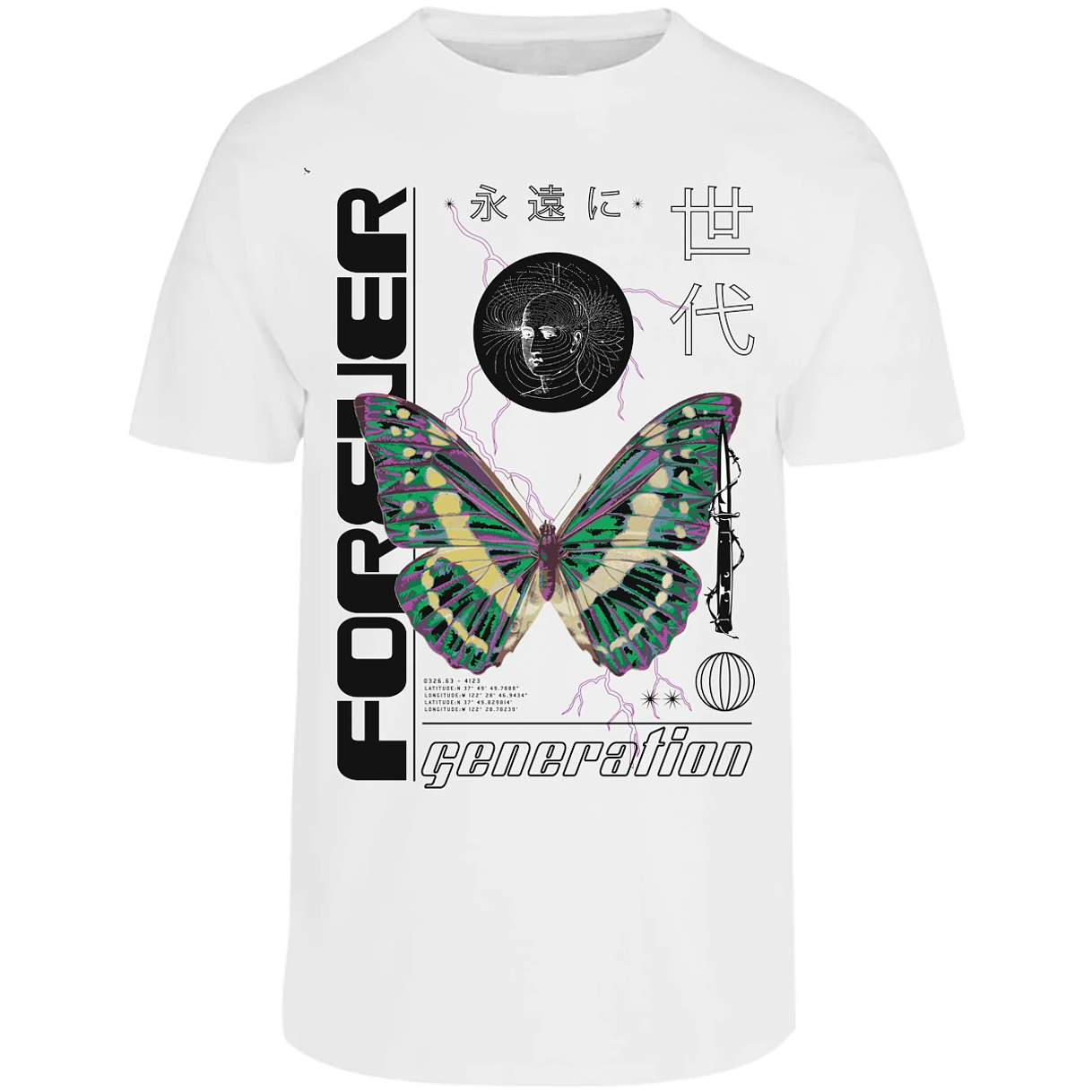 Playera Urbano Style Forever Butterfly 56 para Adulto 10