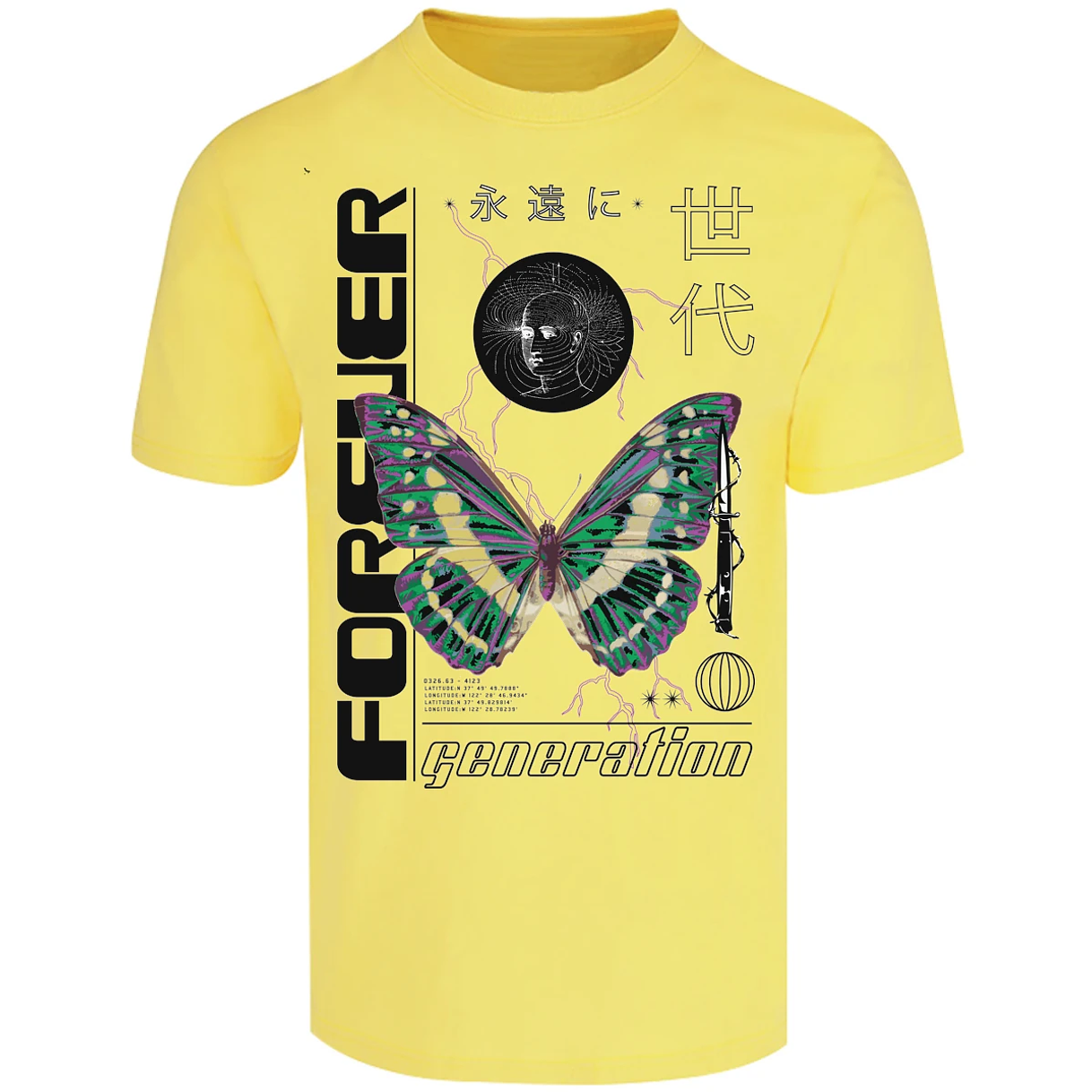 Playera Urbano Style Forever Butterfly 56 para Adulto 6