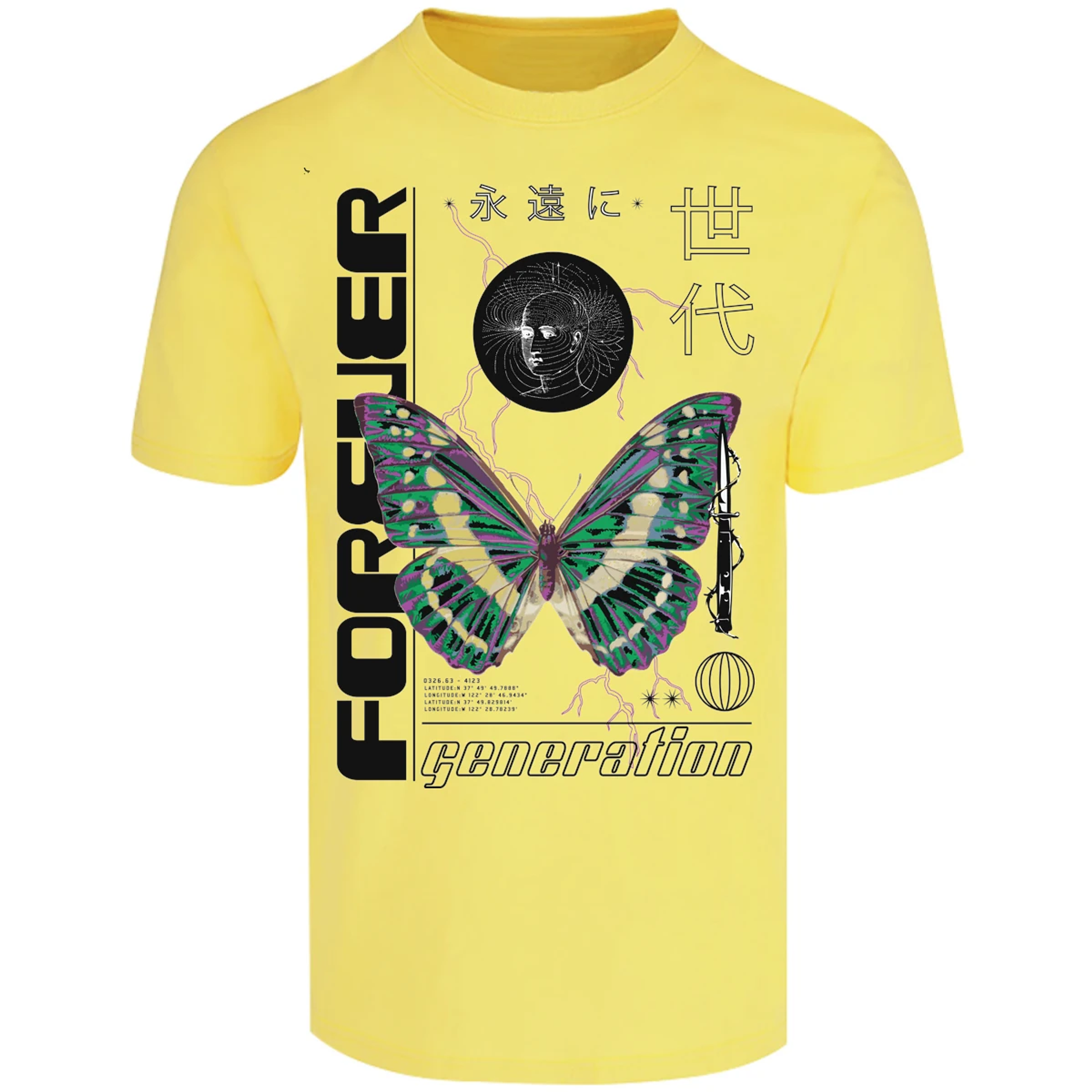 Playera Urbano Style Forever Butterfly 56 para Adulto 6