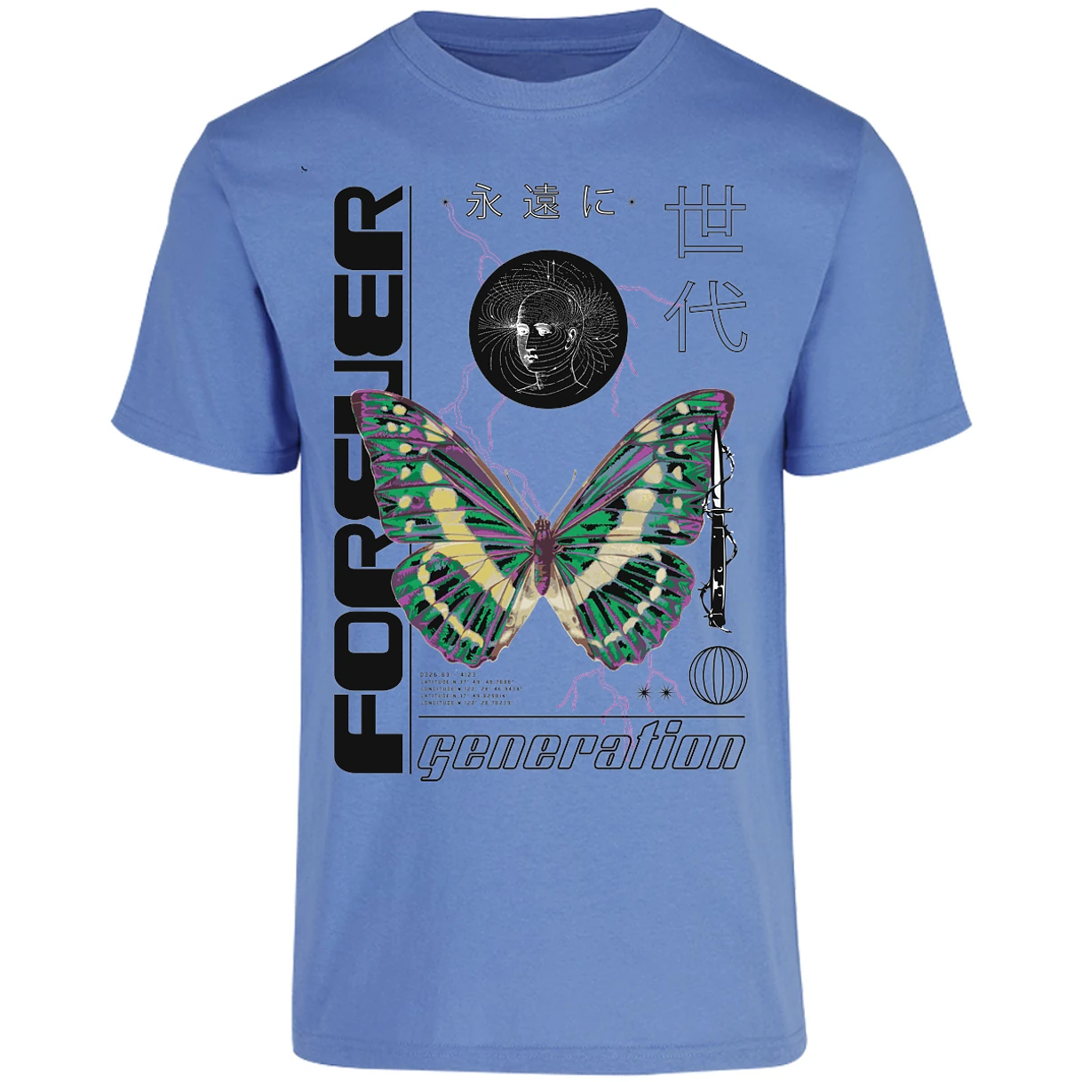 Playera Urbano Style Forever Butterfly 56 para Adulto 21