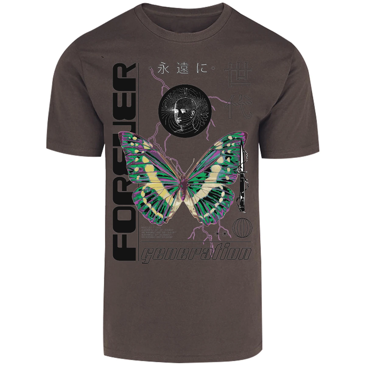 Playera Urbano Style Forever Butterfly 56 para Adulto 29