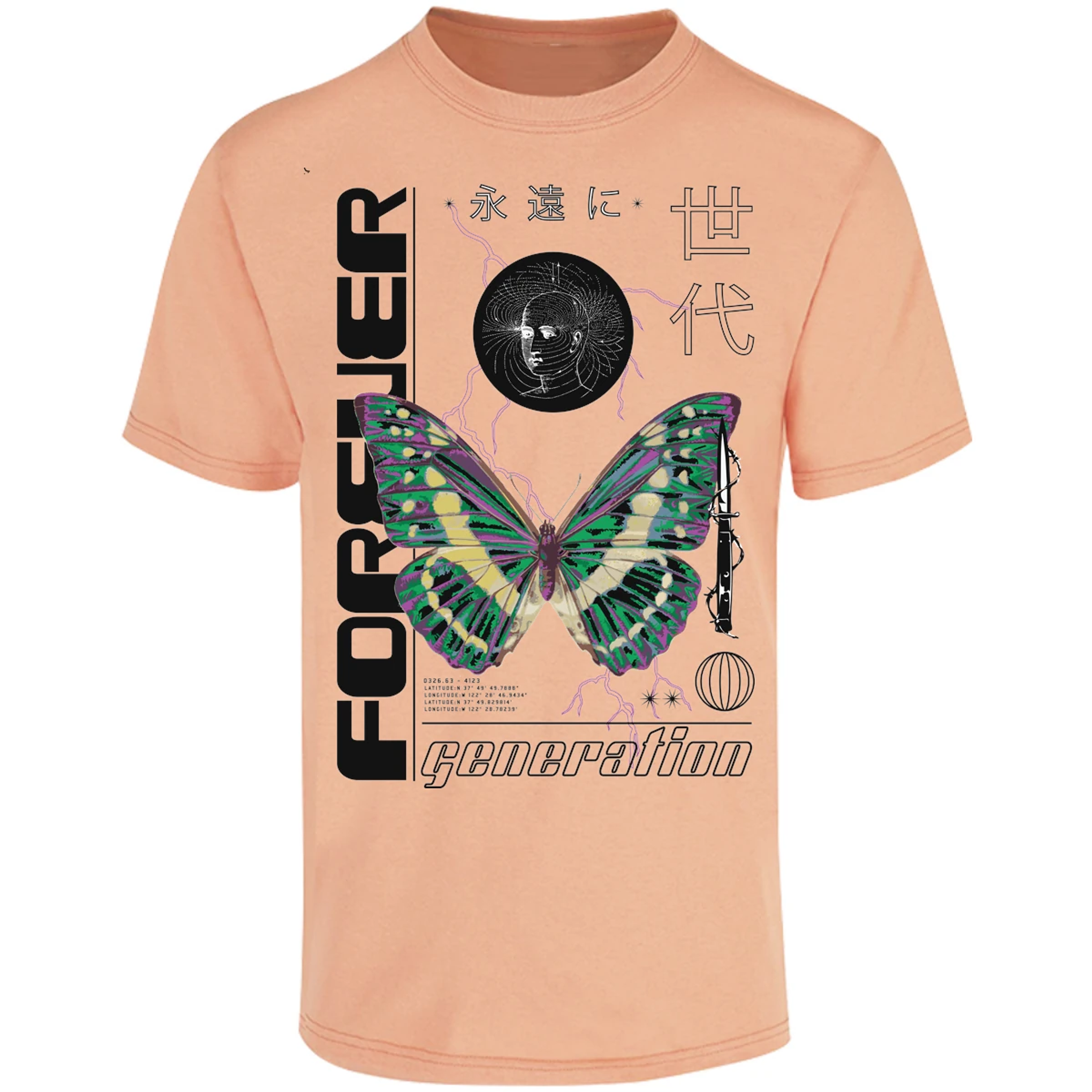 Playera Urbano Style Forever Butterfly 56 para Adulto 26