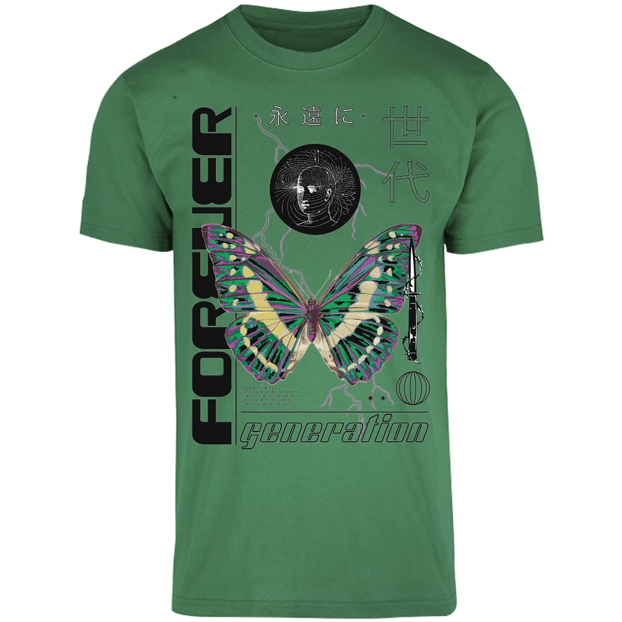 Playera Urbano Style Forever Butterfly 56 para Adulto 15