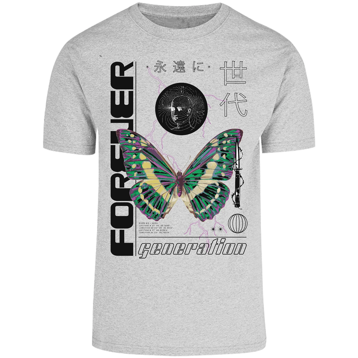 Playera Urbano Style Forever Butterfly 56 para Adulto 12
