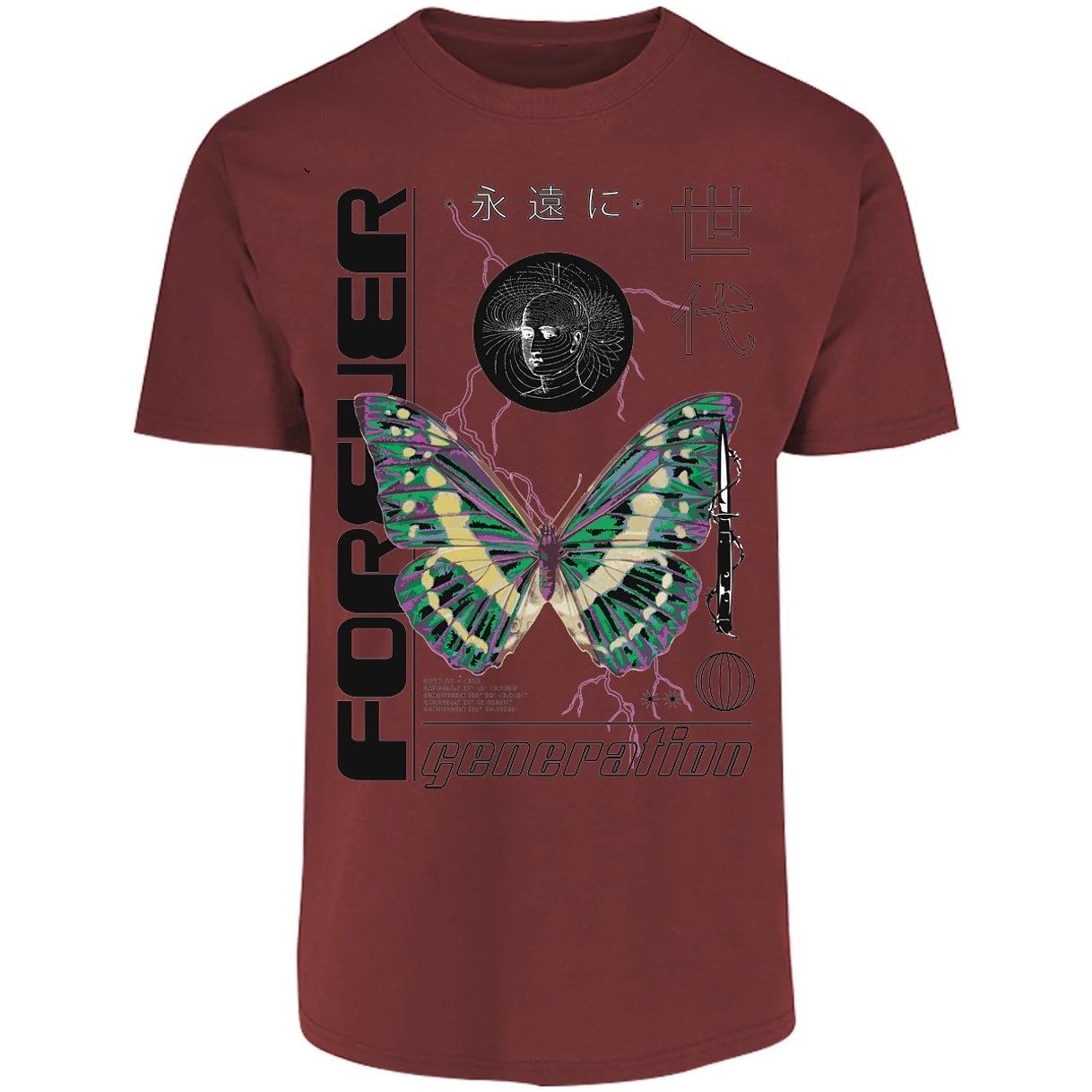 Playera Urbano Style Forever Butterfly 56 para Adulto 28
