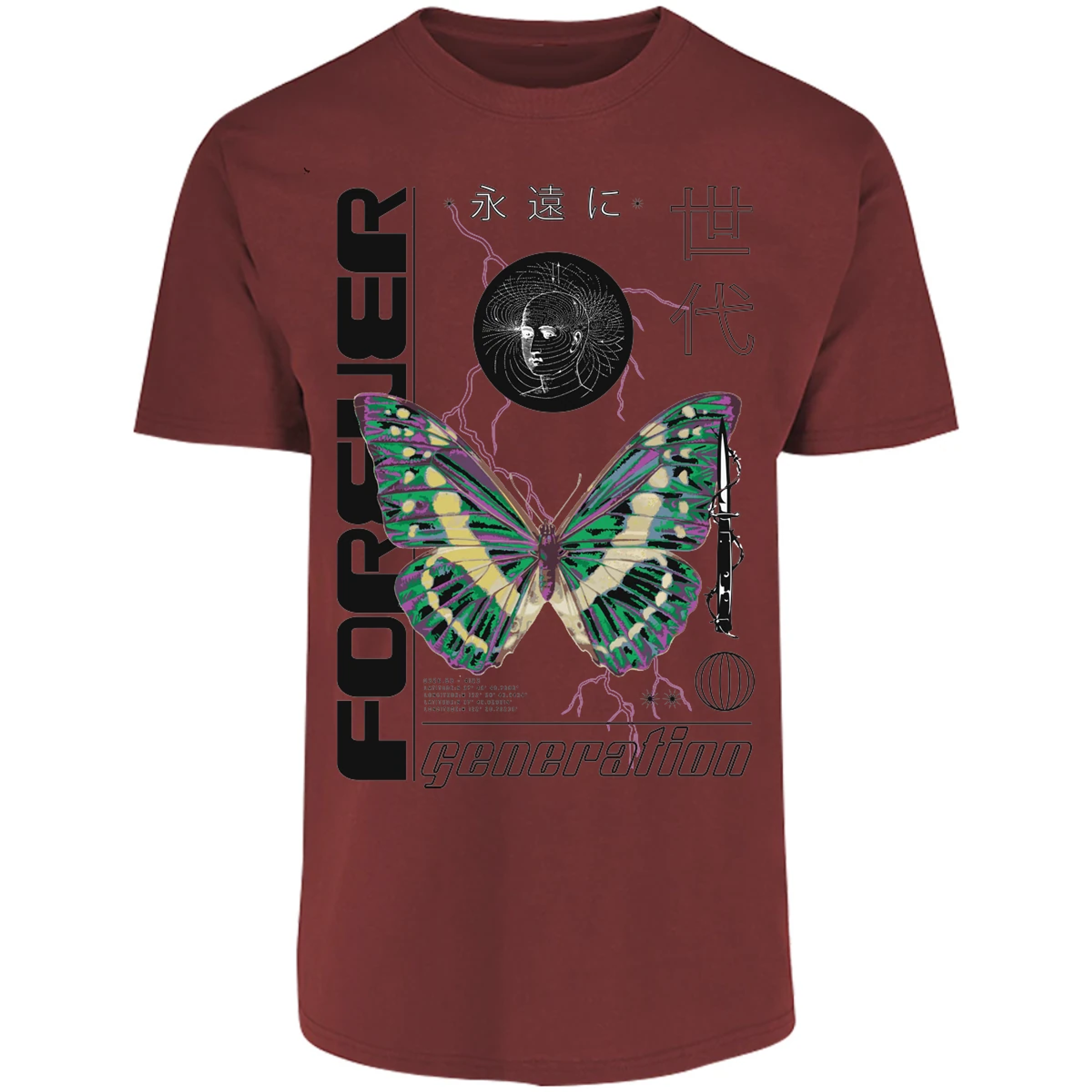 Playera Urbano Style Forever Butterfly 56 para Adulto 28