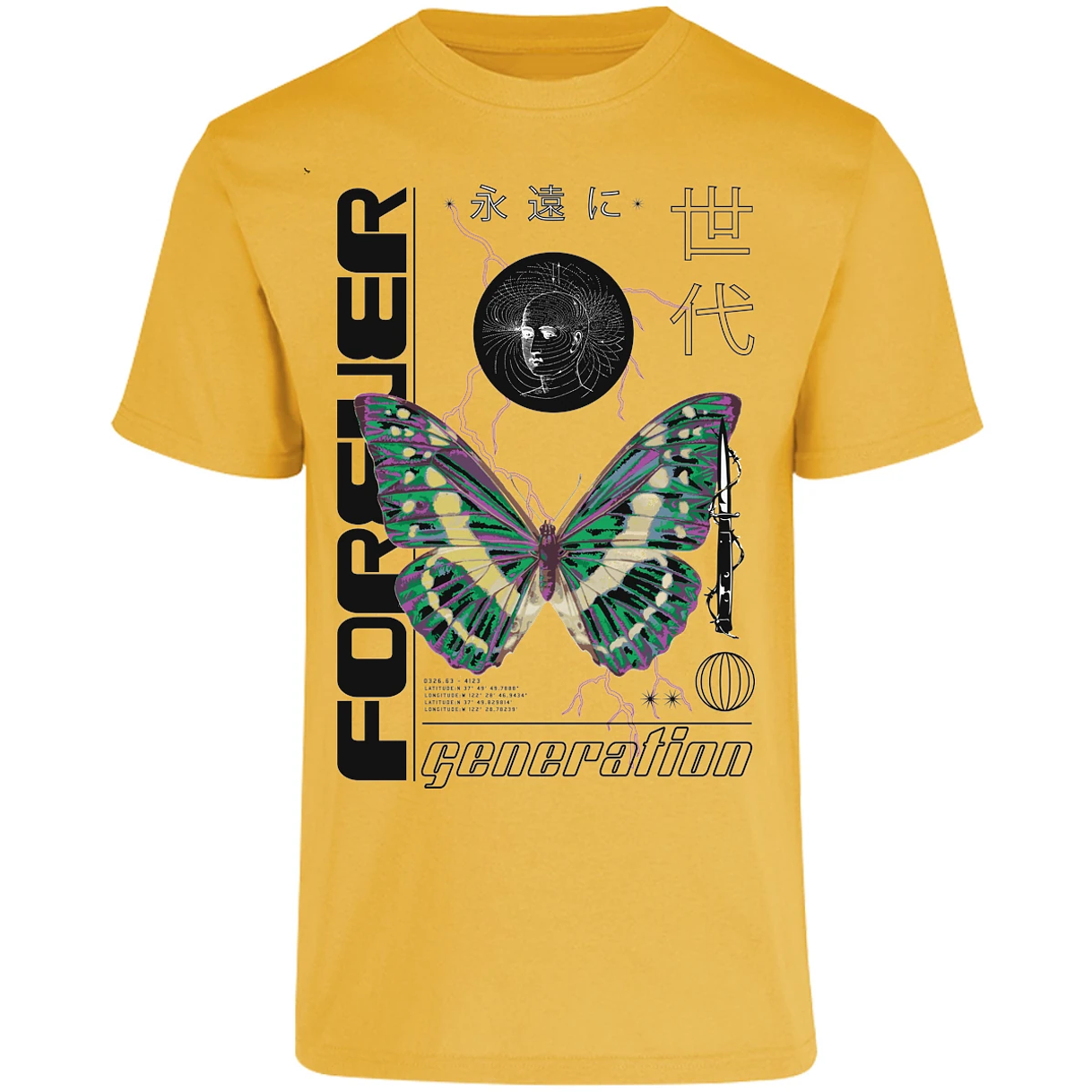Playera Urbano Style Forever Butterfly 56 para Adulto 30
