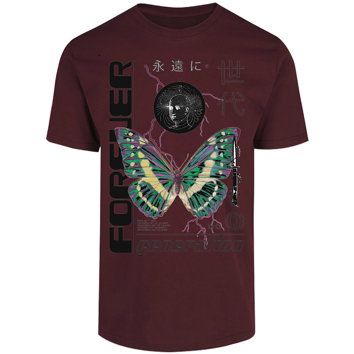 Playera Urbano Style Forever Butterfly 56 para Adulto 2