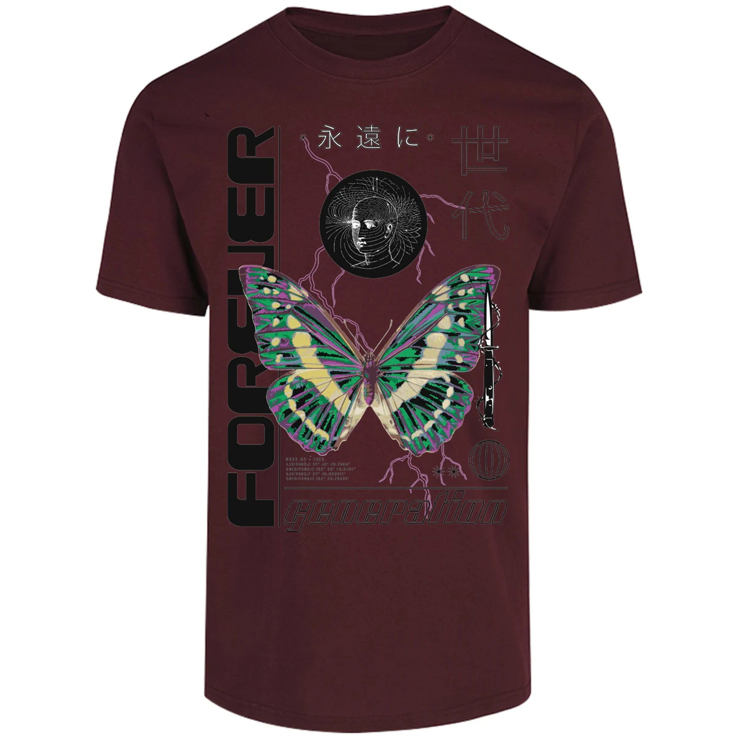 Playera Urbano Style Forever Butterfly 56 para Adulto 2