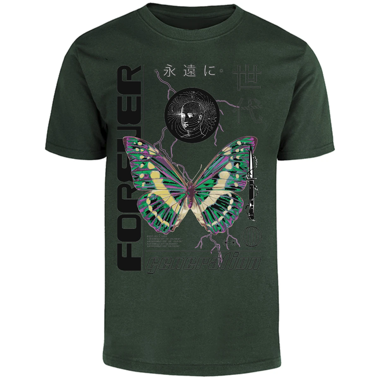 Playera Urbano Style Forever Butterfly 56 para Adulto 3
