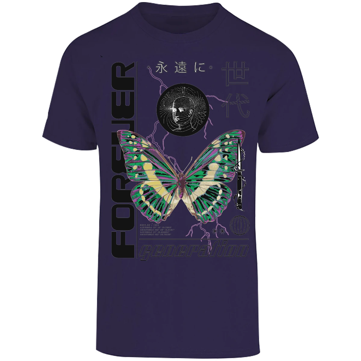 Playera Urbano Style Forever Butterfly 56 para Adulto 4