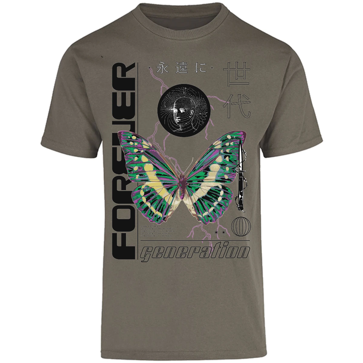 Playera Urbano Style Forever Butterfly 56 para Adulto 5