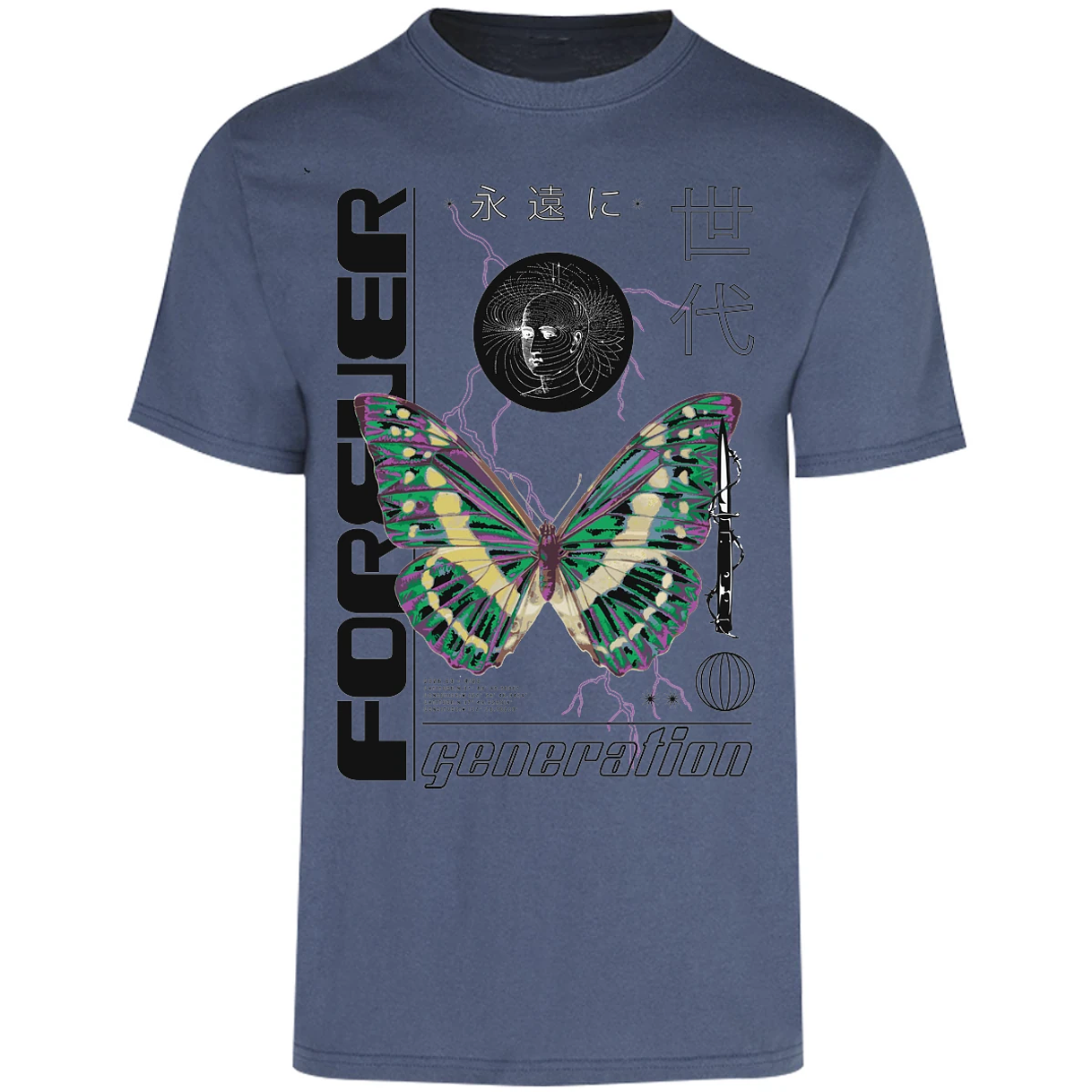 Playera Urbano Style Forever Butterfly 56 para Adulto 9