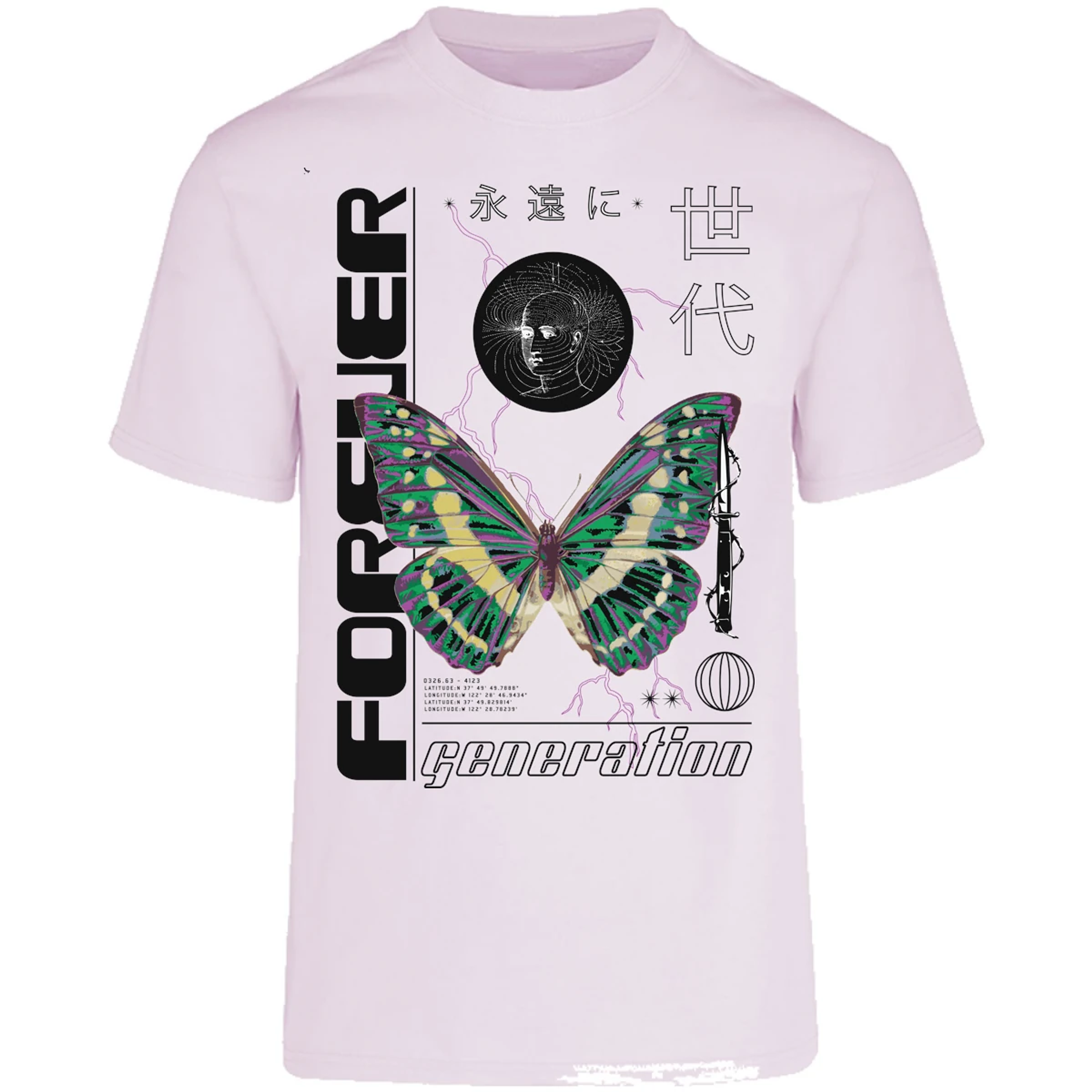 Playera Urbano Style Forever Butterfly 56 para Adulto 13