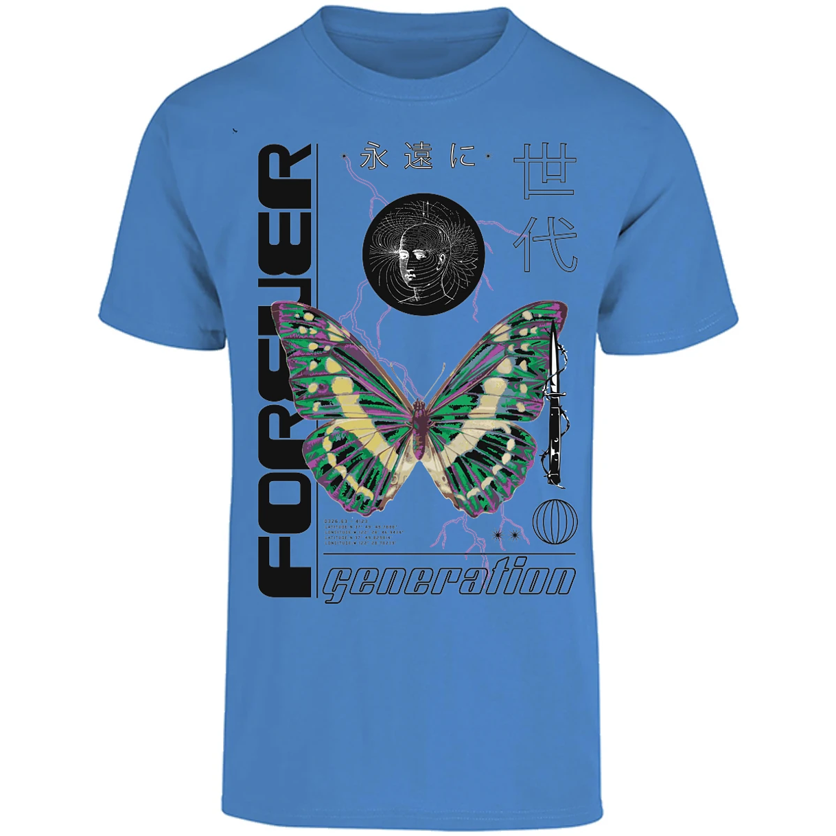 Playera Urbano Style Forever Butterfly 56 para Adulto 19