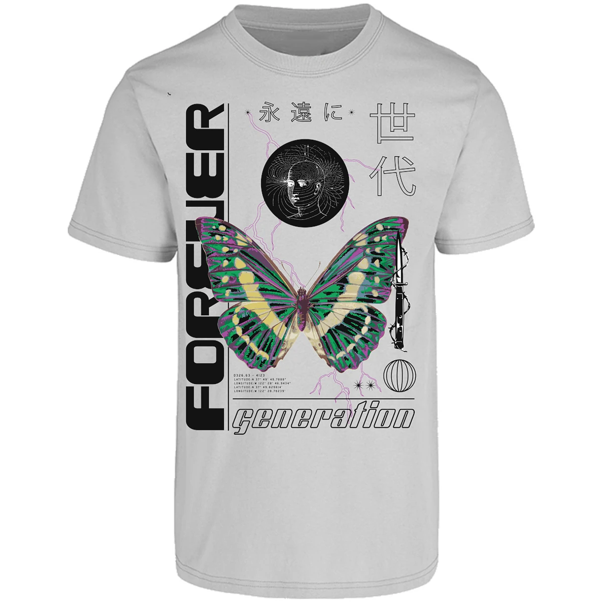 Playera Urbano Style Forever Butterfly 56 para Adulto 20