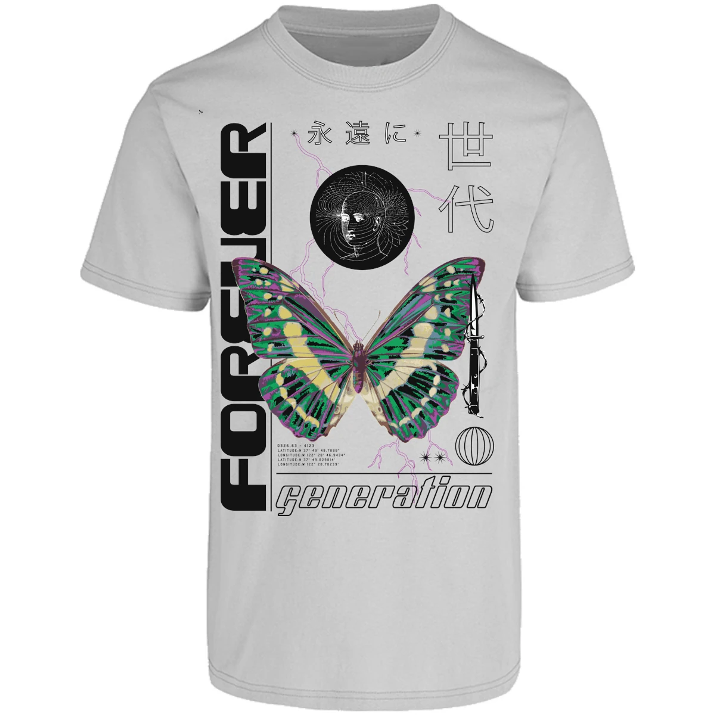 Playera Urbano Style Forever Butterfly 56 para Adulto 20