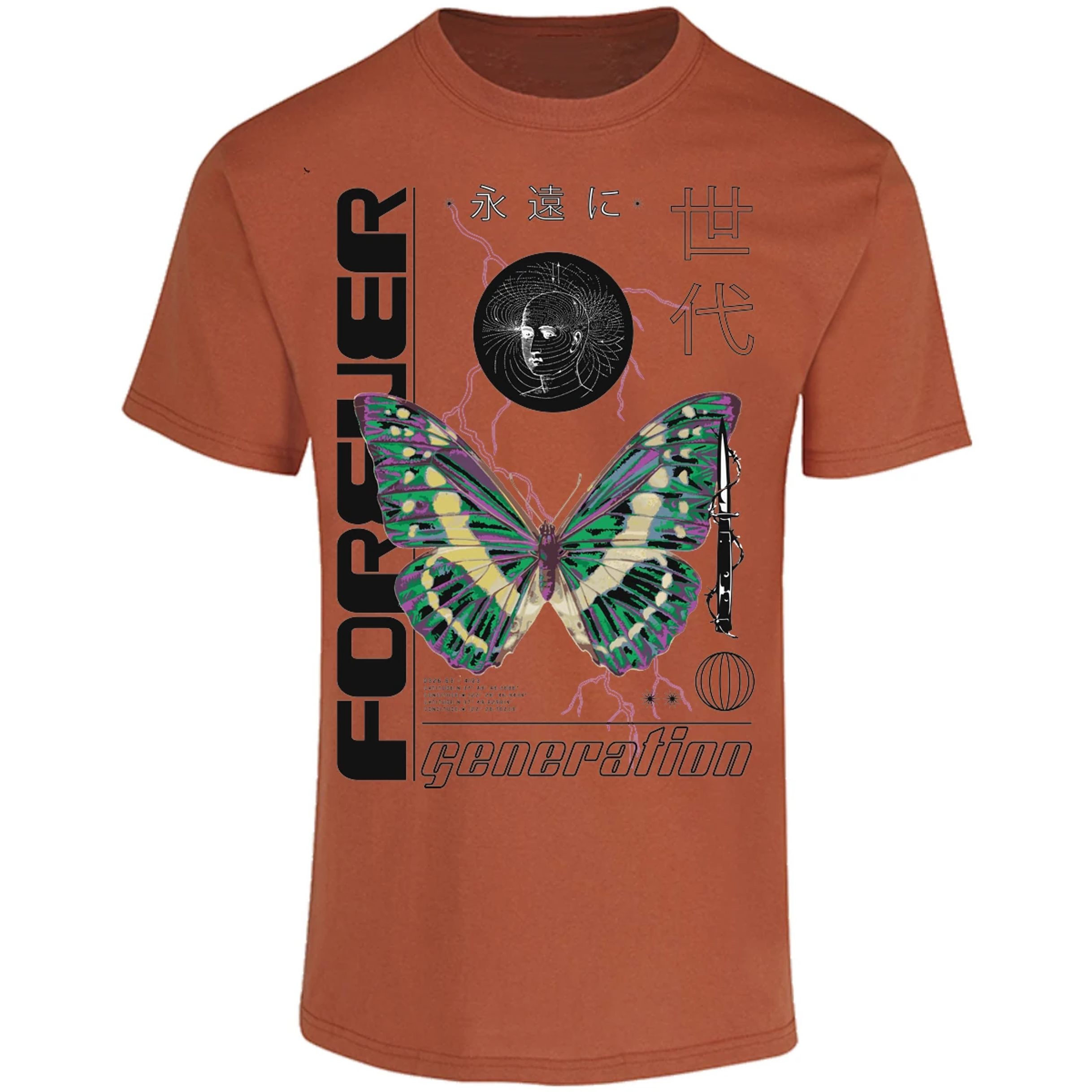 Playera Urbano Style Forever Butterfly 56 para Adulto 22