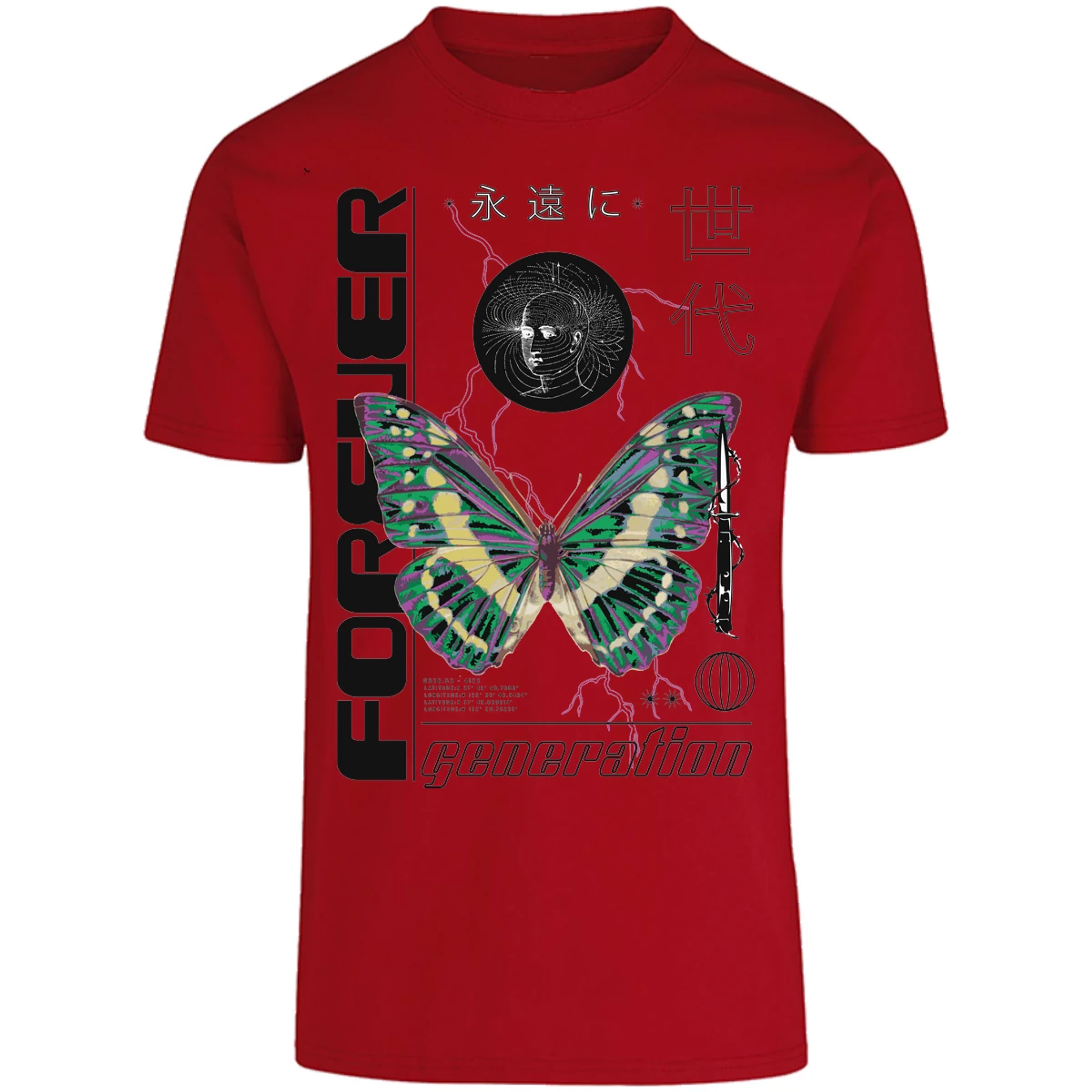 Playera Urbano Style Forever Butterfly 56 para Adulto 25