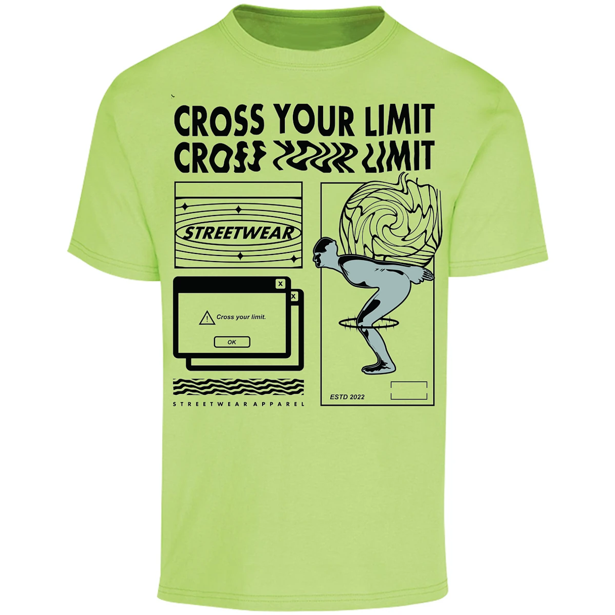 Playera Urbano Style Cross Your Limit 80 para Adulto 5