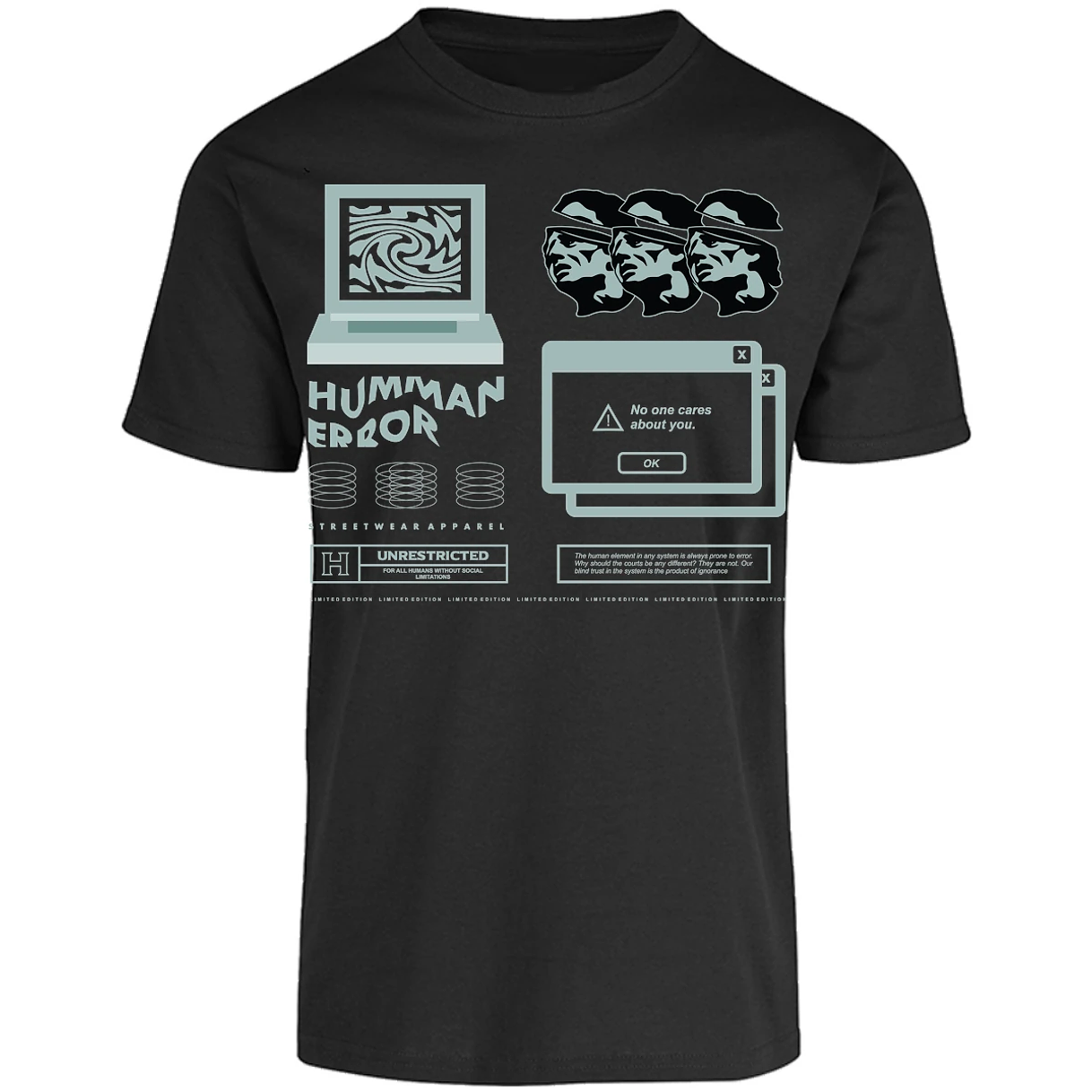 Playera Urbano Style Human Error 77 para Adulto 26