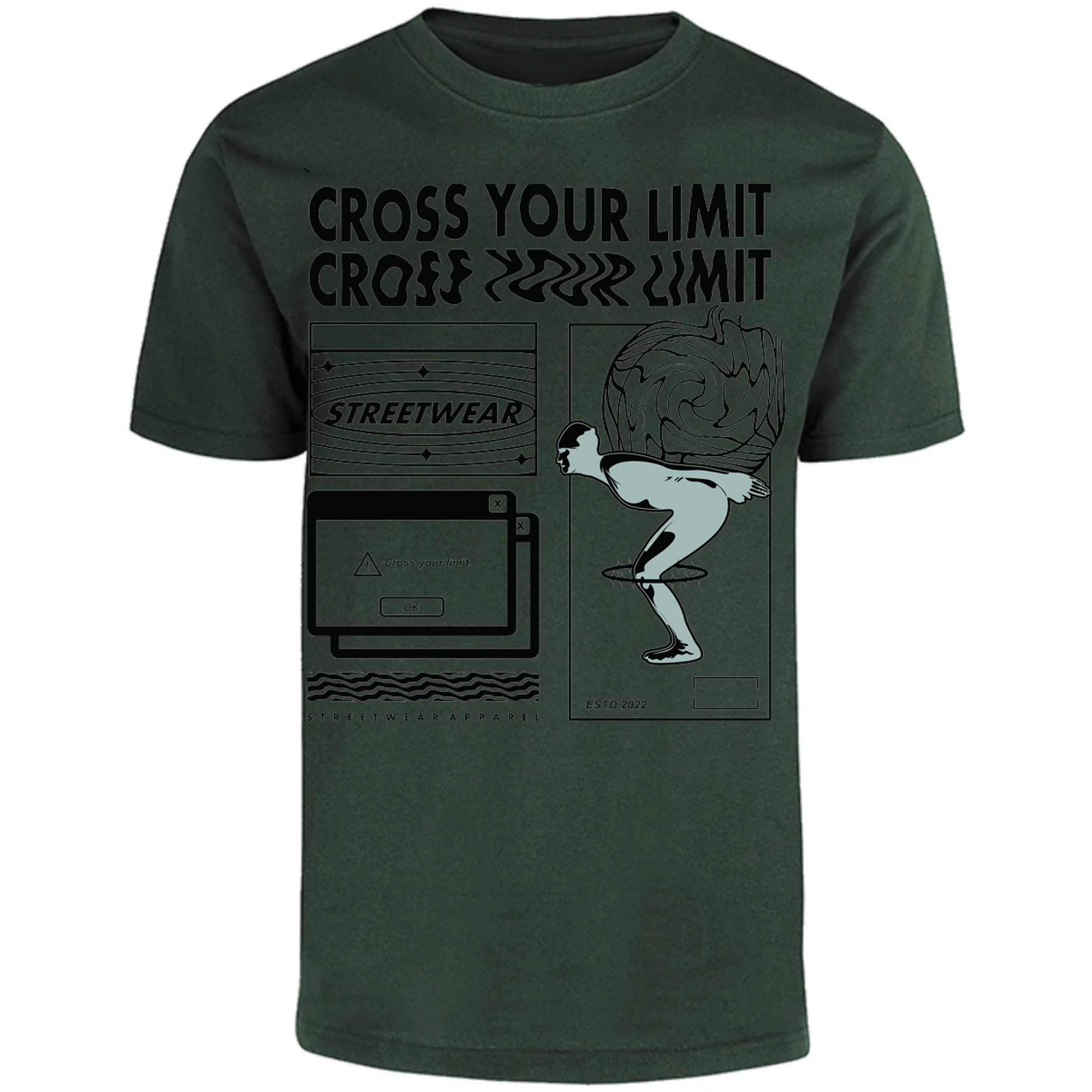Playera Urbano Style Cross Your Limit 80 para Adulto 25