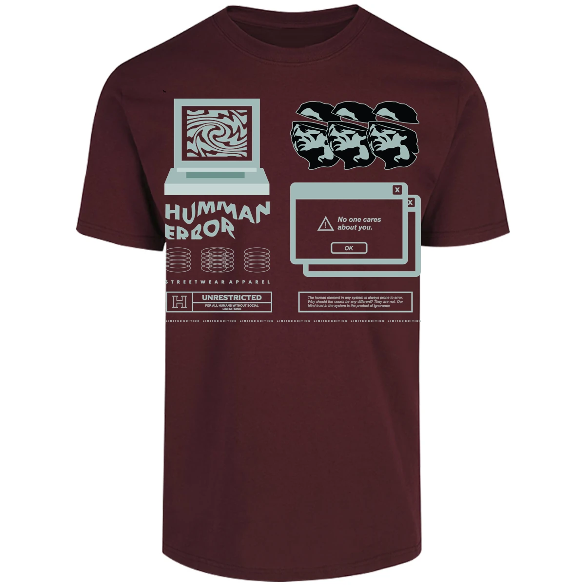 Playera Urbano Style Human Error 77 para Adulto 16