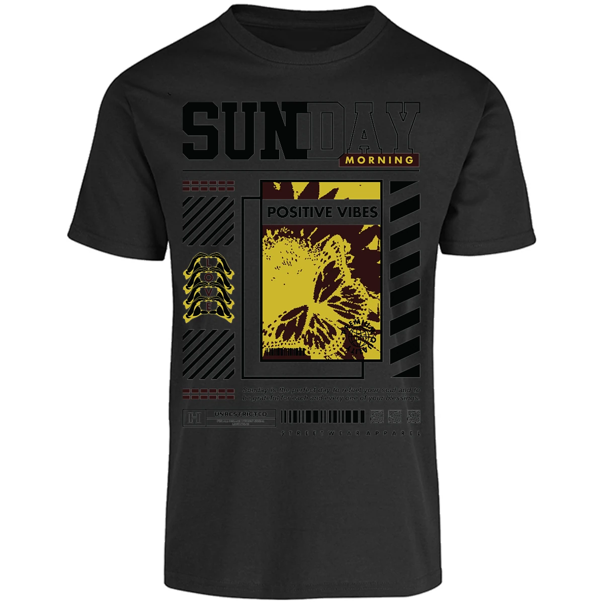 Playera Urbano Style Grateful Perfect Day 92 para Adulto 6