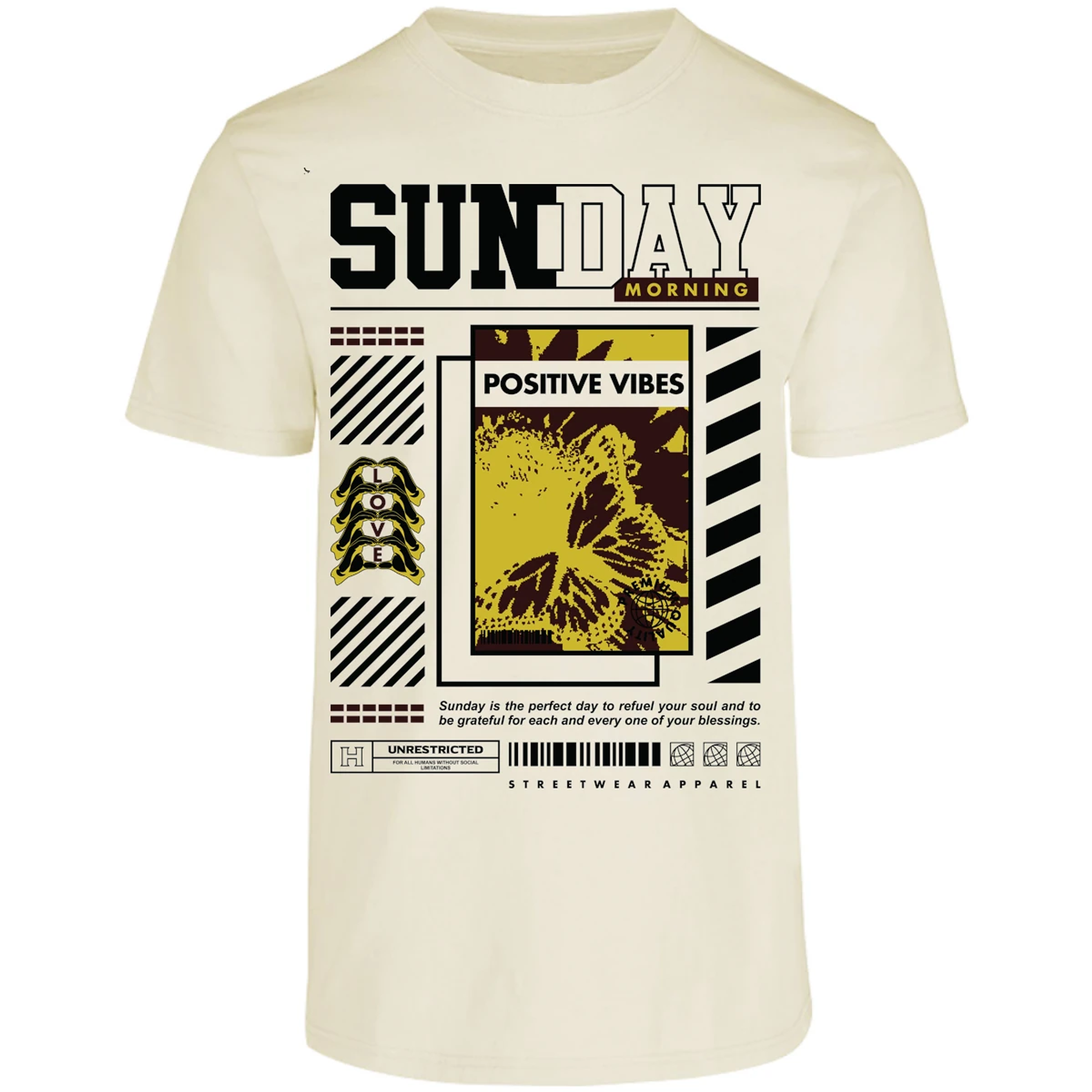 Playera Urbano Style Grateful Perfect Day 92 para Adulto 27