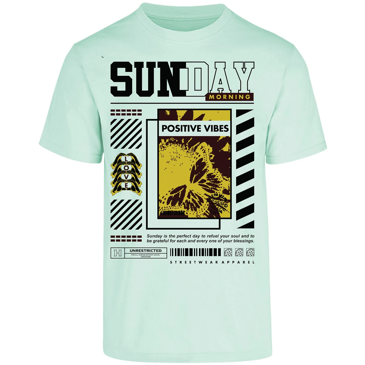 Playera Urbano Style Grateful Perfect Day 92 para Adulto 5