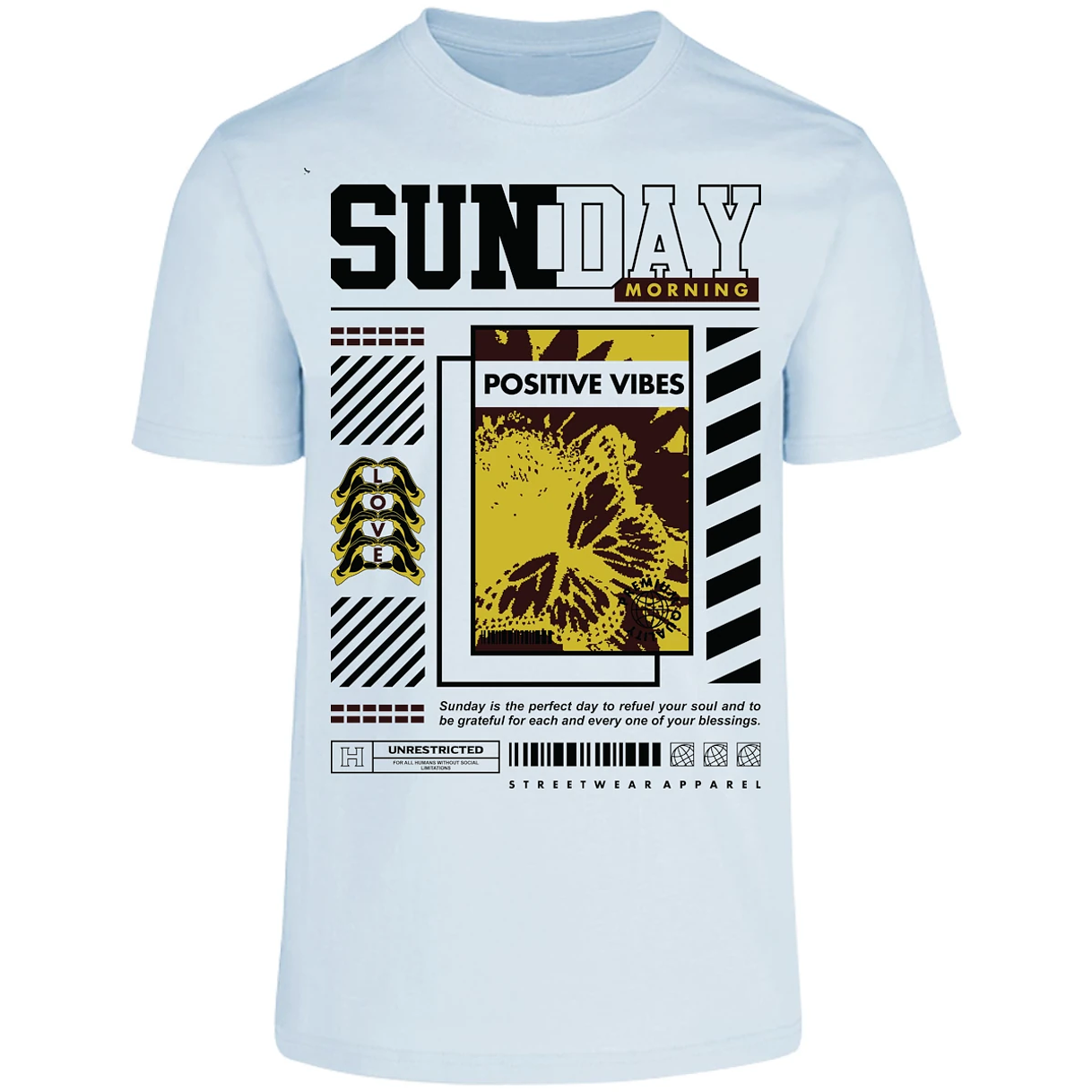 Playera Urbano Style Grateful Perfect Day 92 para Adulto 8