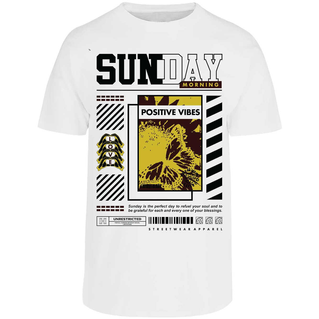 Playera Urbano Style Grateful Perfect Day 92 para Adulto 29