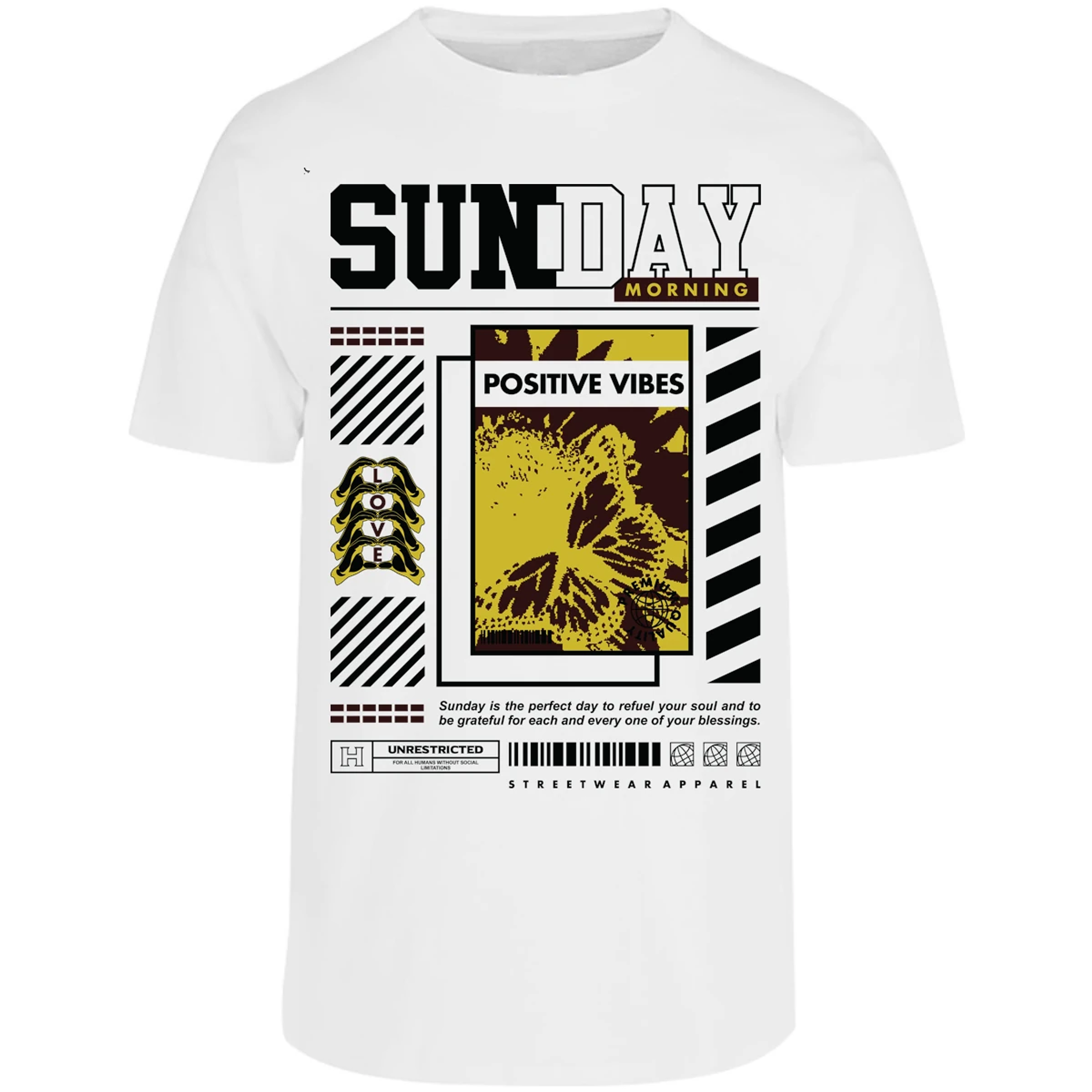 Playera Urbano Style Grateful Perfect Day 92 para Adulto 29