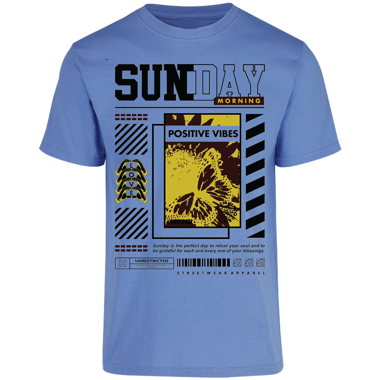 Playera Urbano Style Grateful Perfect Day 92 para Adulto 4