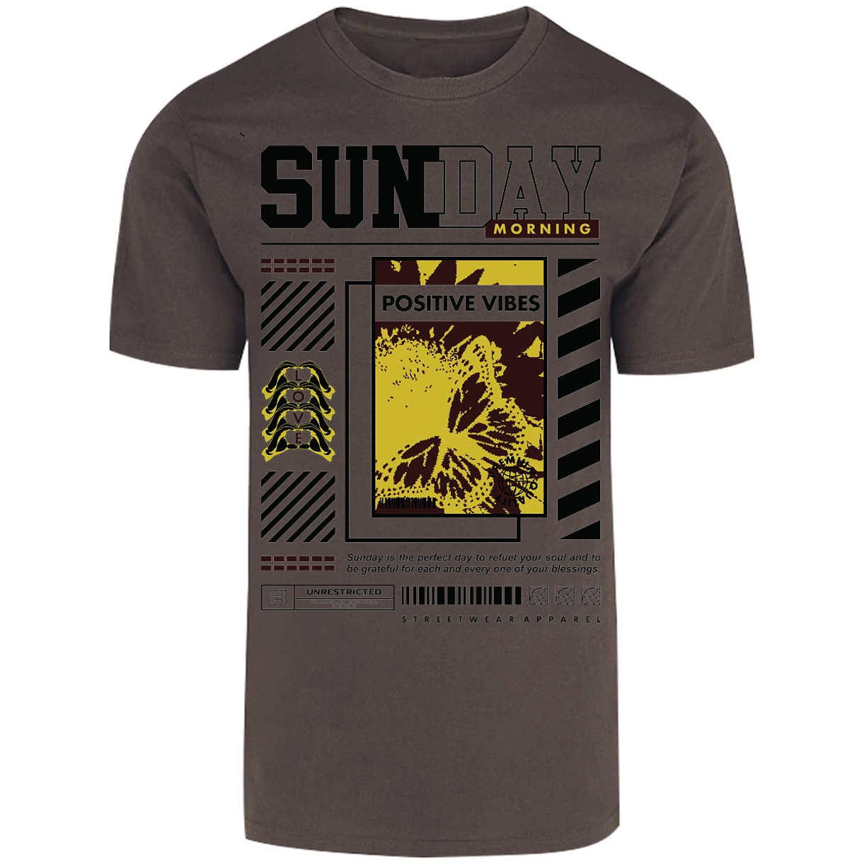 Playera Urbano Style Grateful Perfect Day 92 para Adulto 10