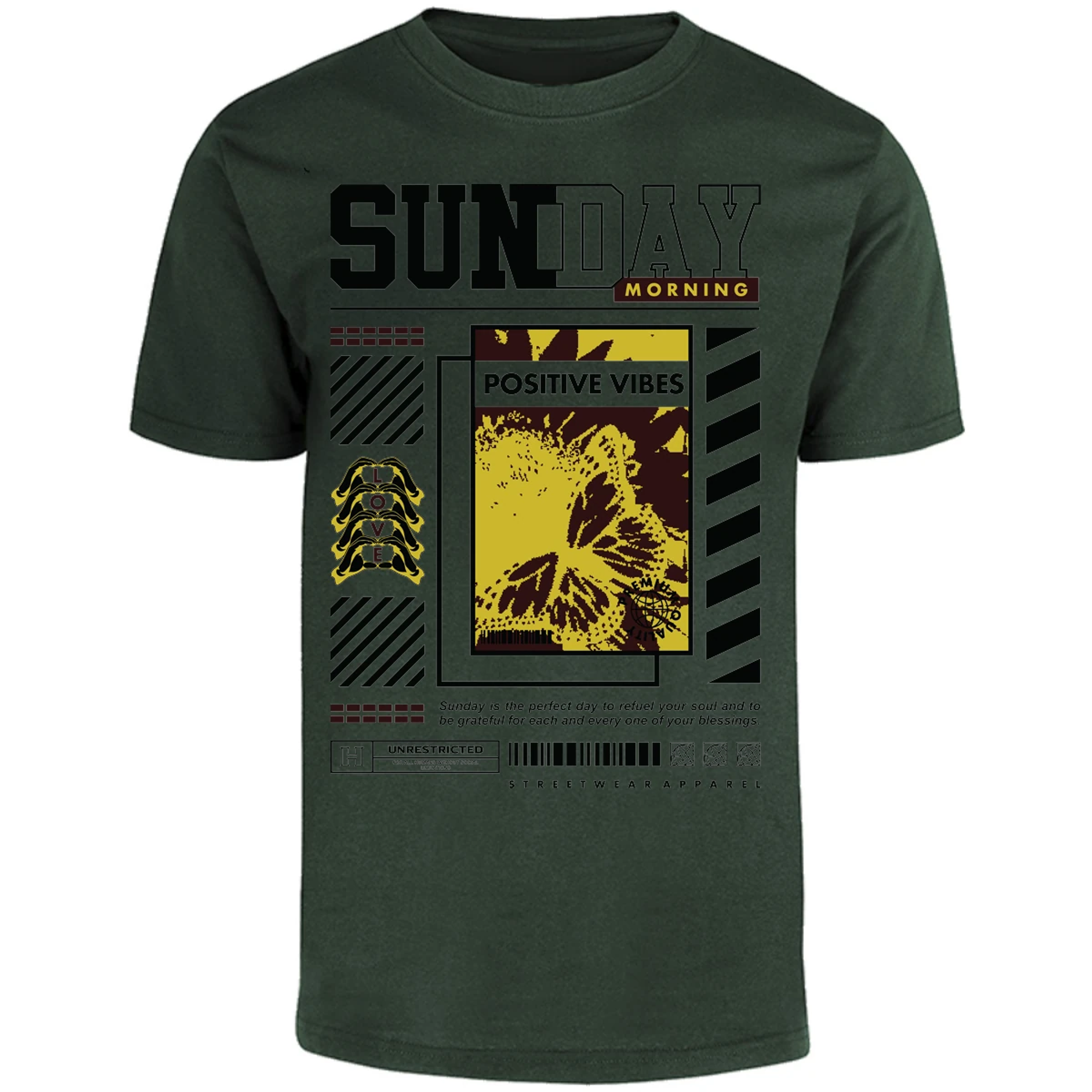 Playera Urbano Style Grateful Perfect Day 92 para Adulto 1