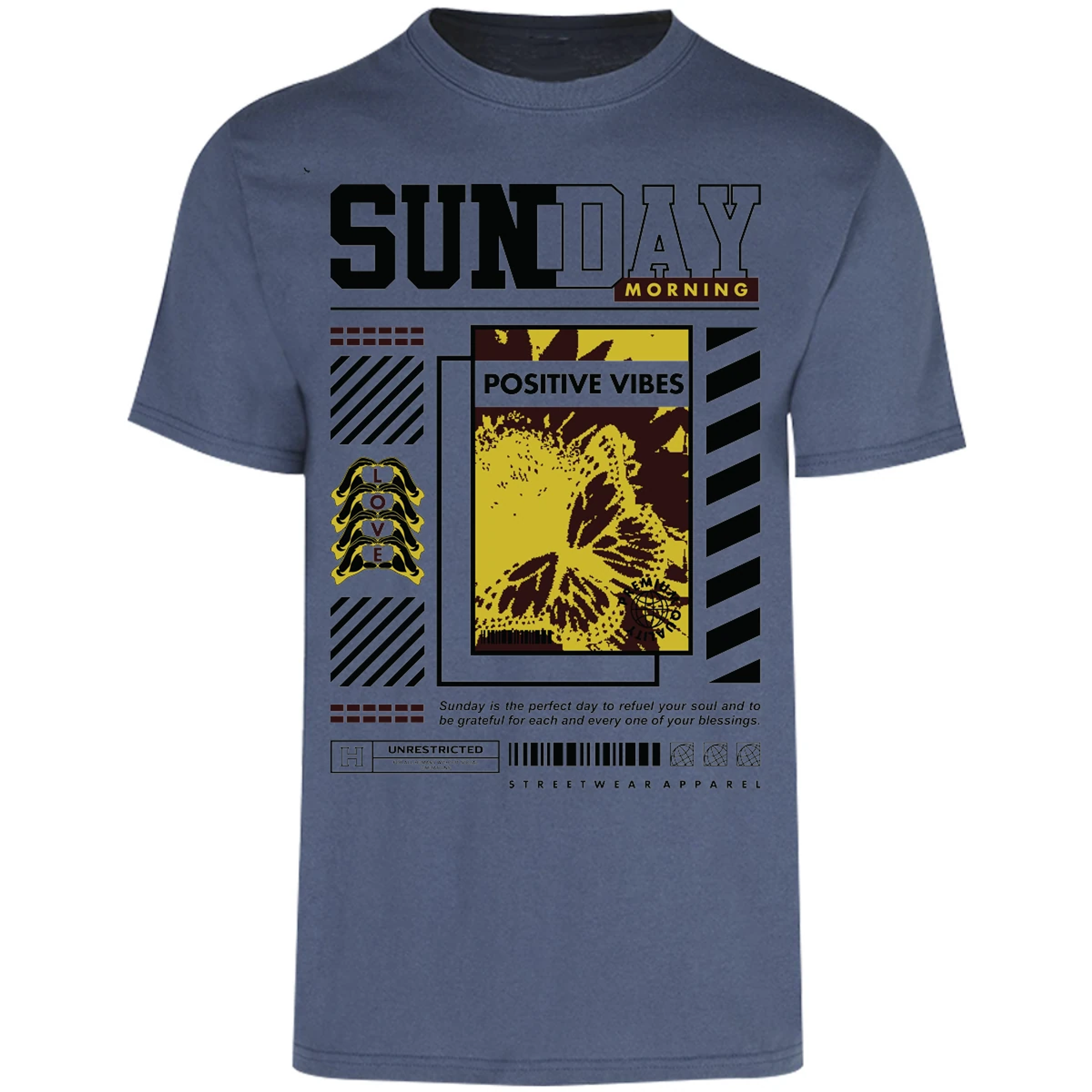 Playera Urbano Style Grateful Perfect Day 92 para Adulto 2