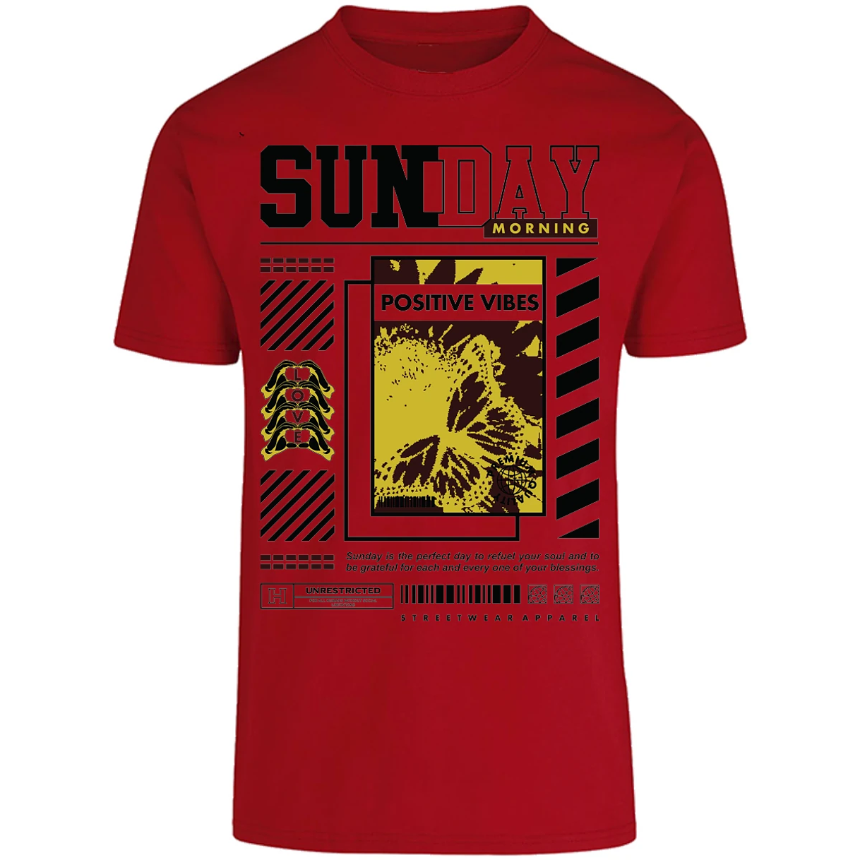 Playera Urbano Style Grateful Perfect Day 92 para Adulto 12