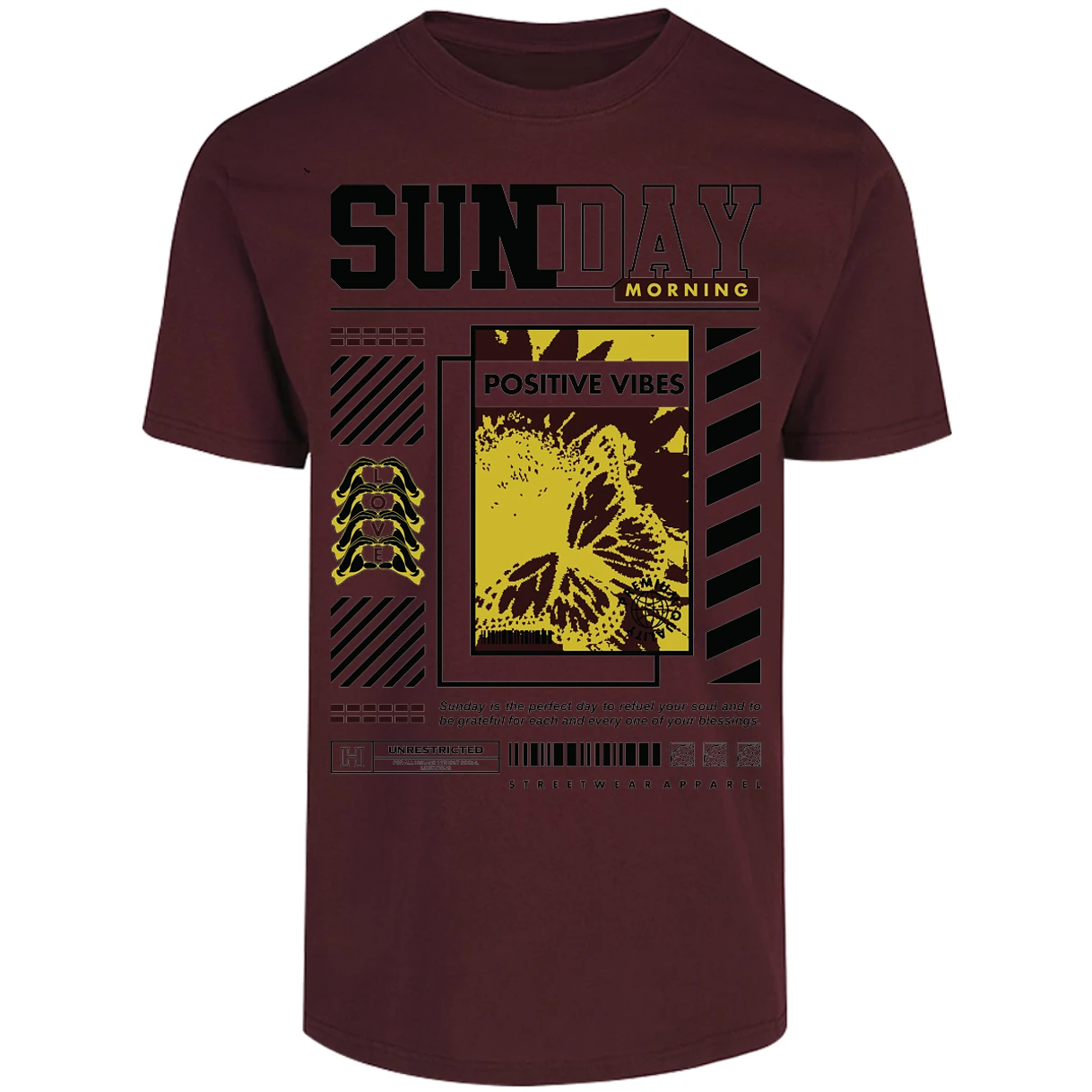 Playera Urbano Style Grateful Perfect Day 92 para Adulto 13