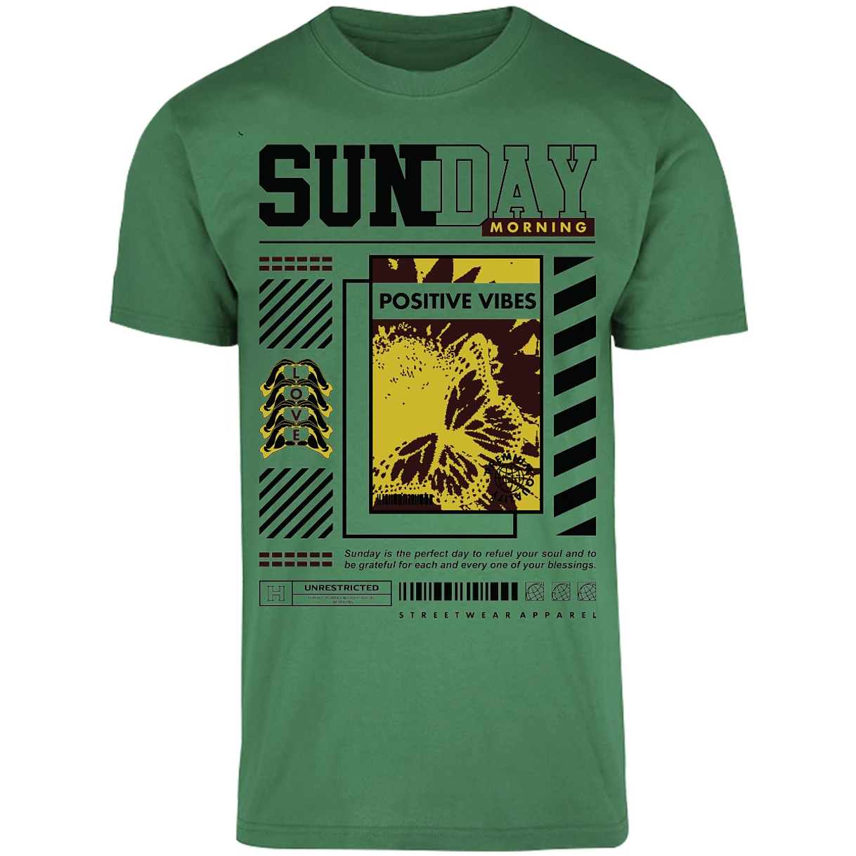 Playera Urbano Style Grateful Perfect Day 92 para Adulto 20