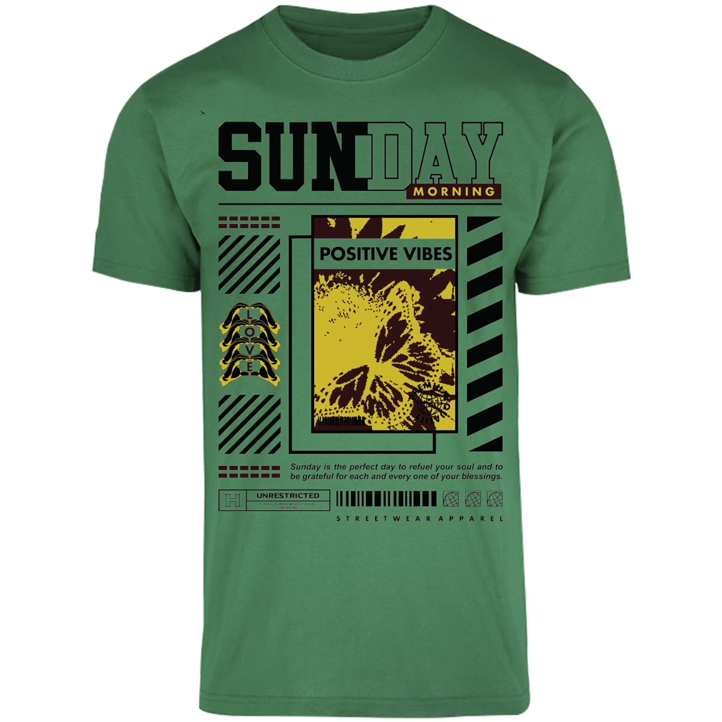 Playera Urbano Style Grateful Perfect Day 92 para Adulto 20