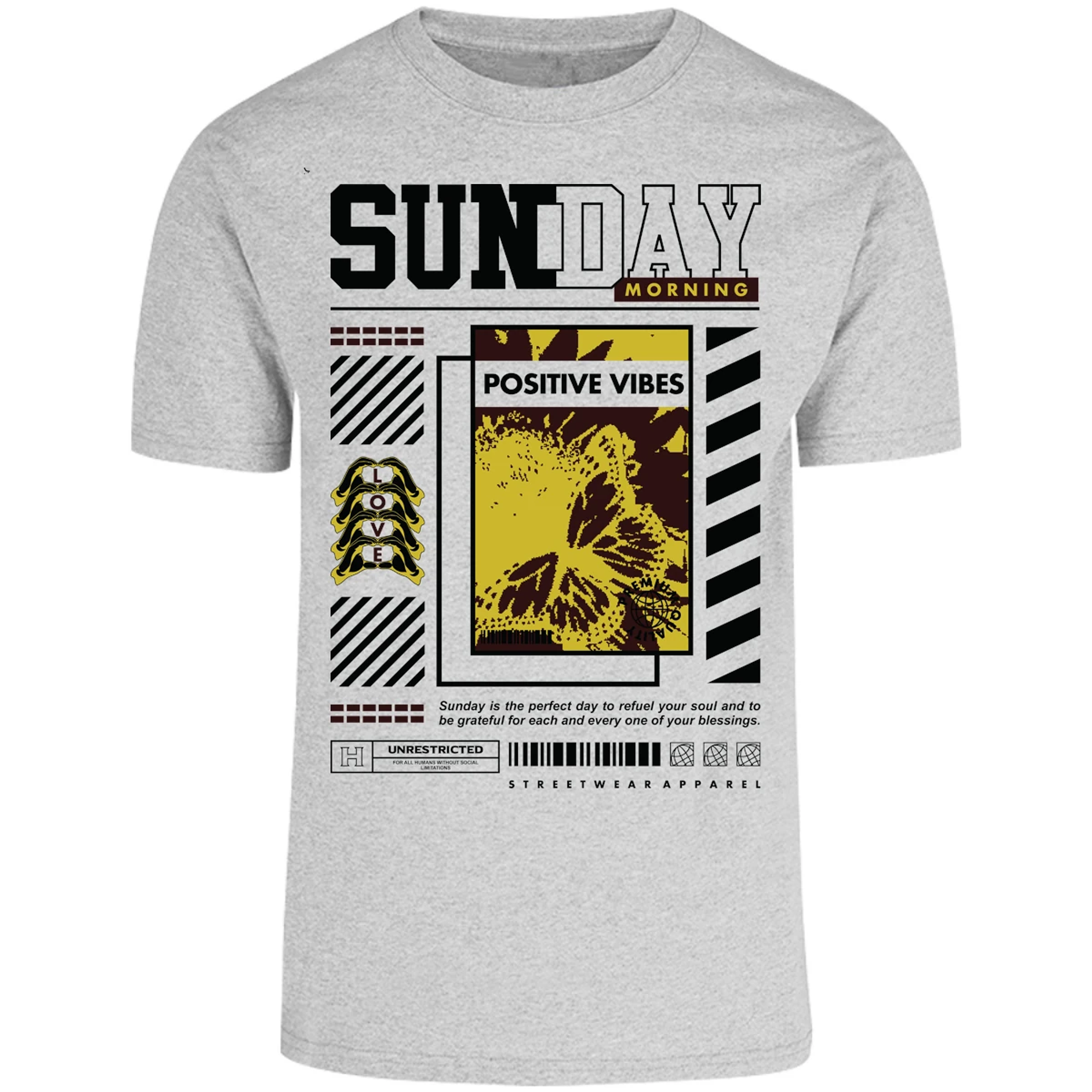 Playera Urbano Style Grateful Perfect Day 92 para Adulto 15