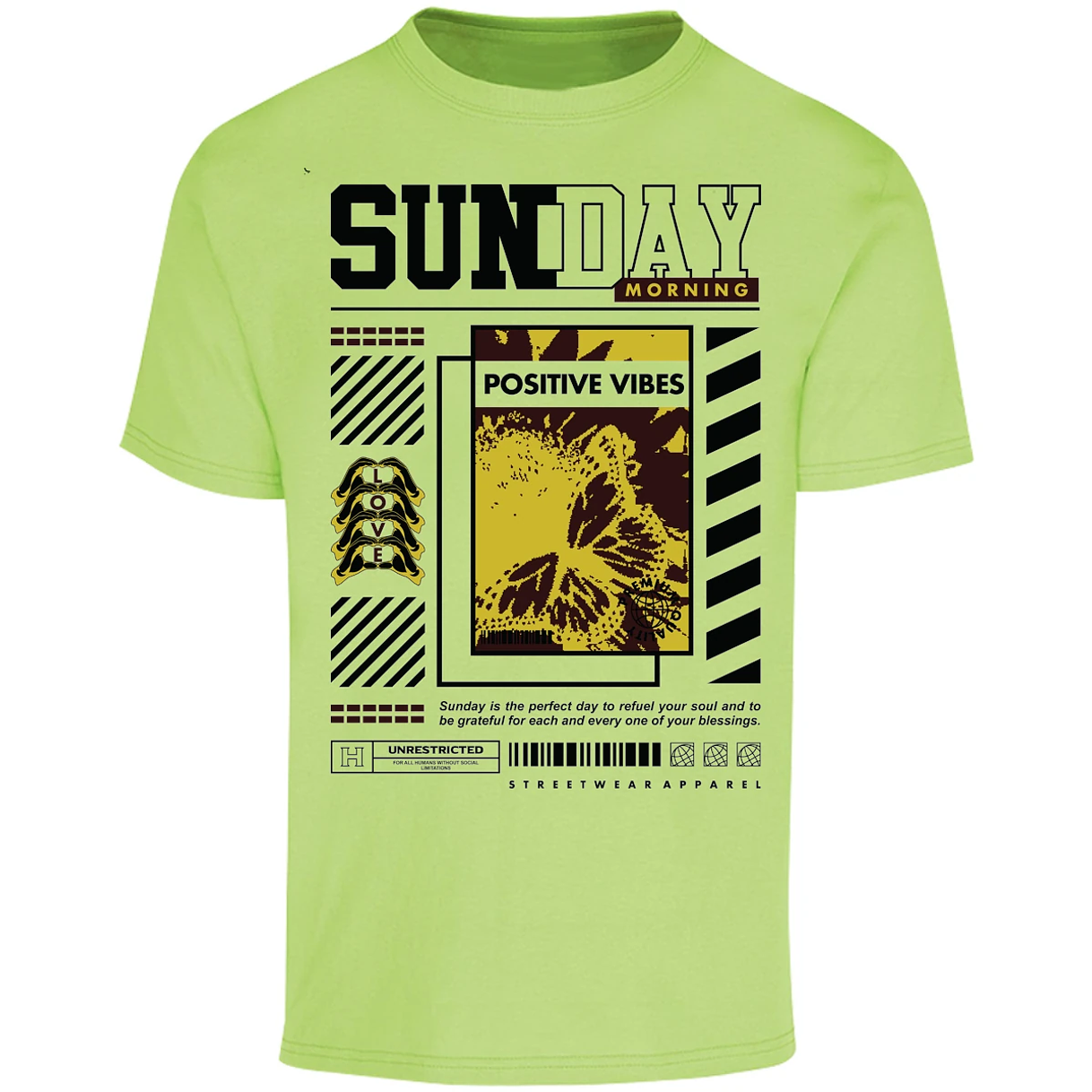 Playera Urbano Style Grateful Perfect Day 92 para Adulto 24