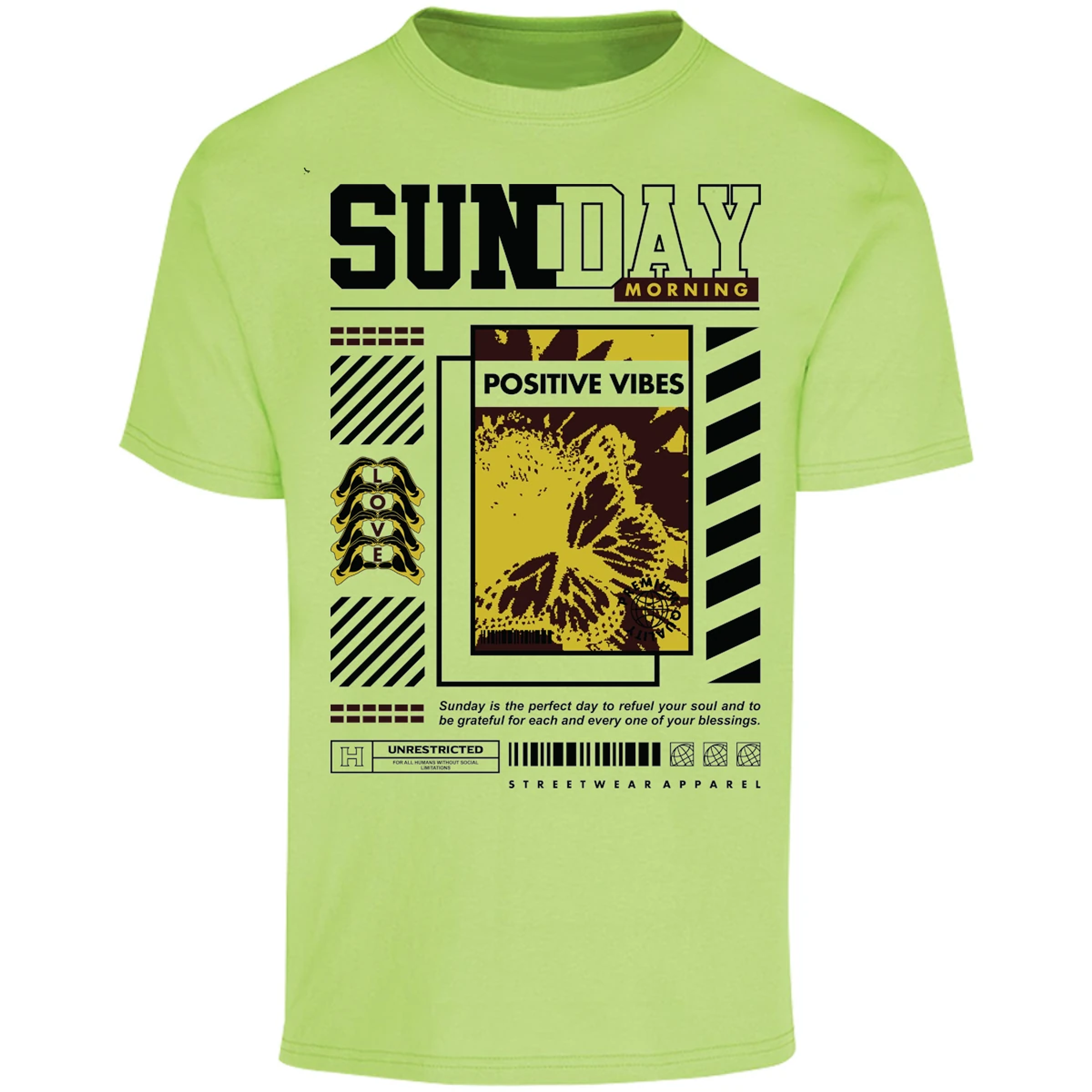 Playera Urbano Style Grateful Perfect Day 92 para Adulto 24